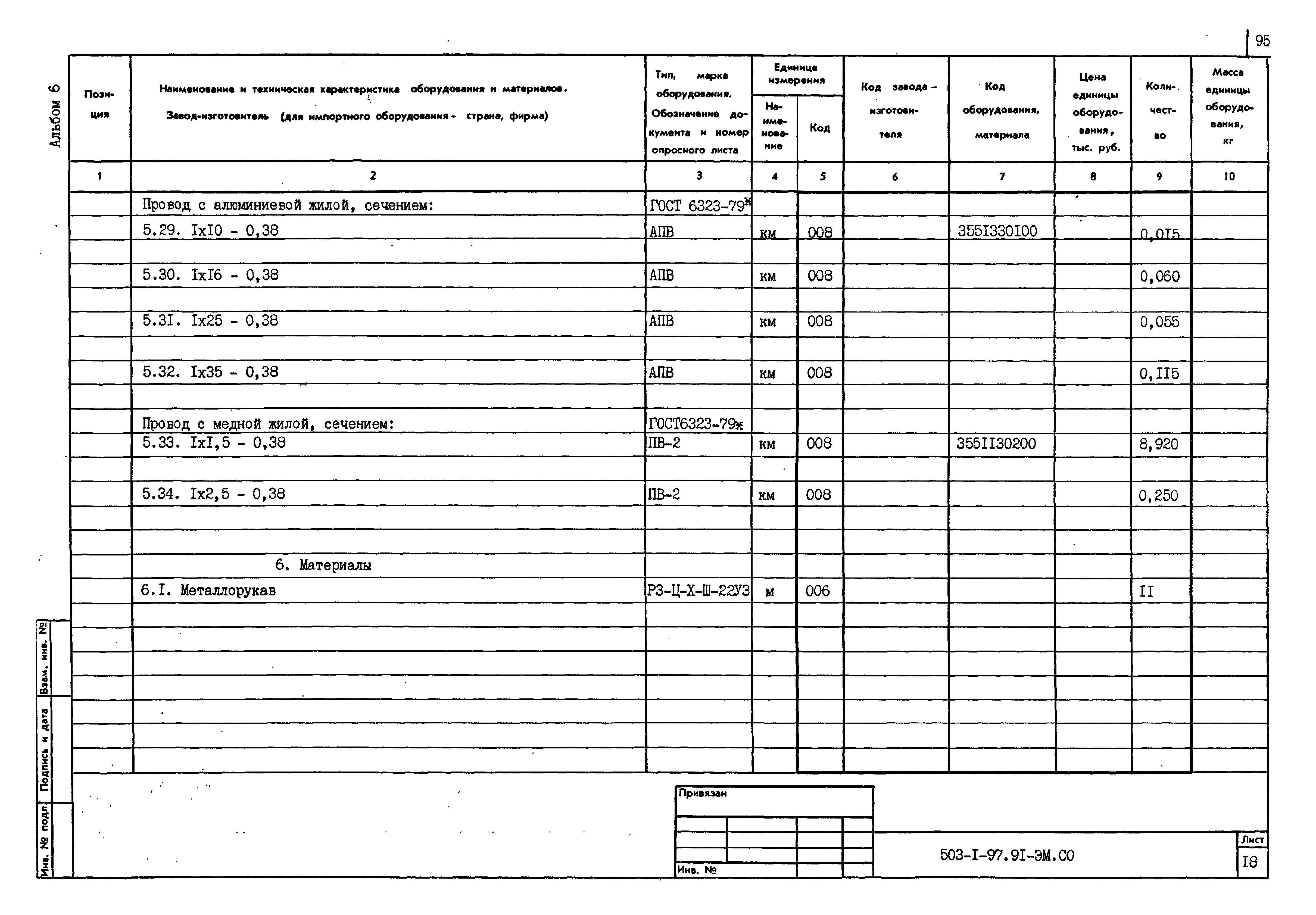 Типовой проект 503-1-97.91