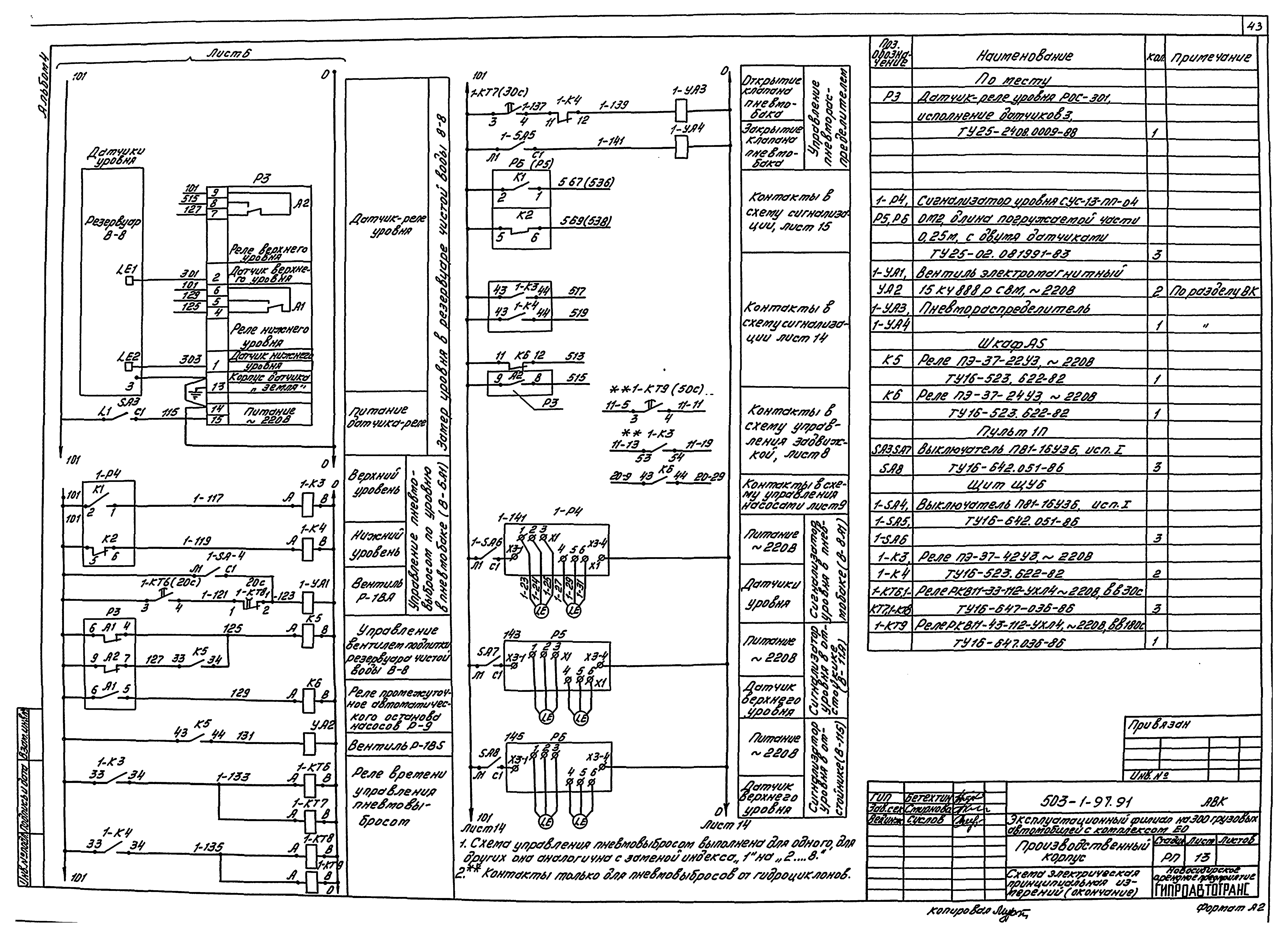 Типовой проект 503-1-97.91
