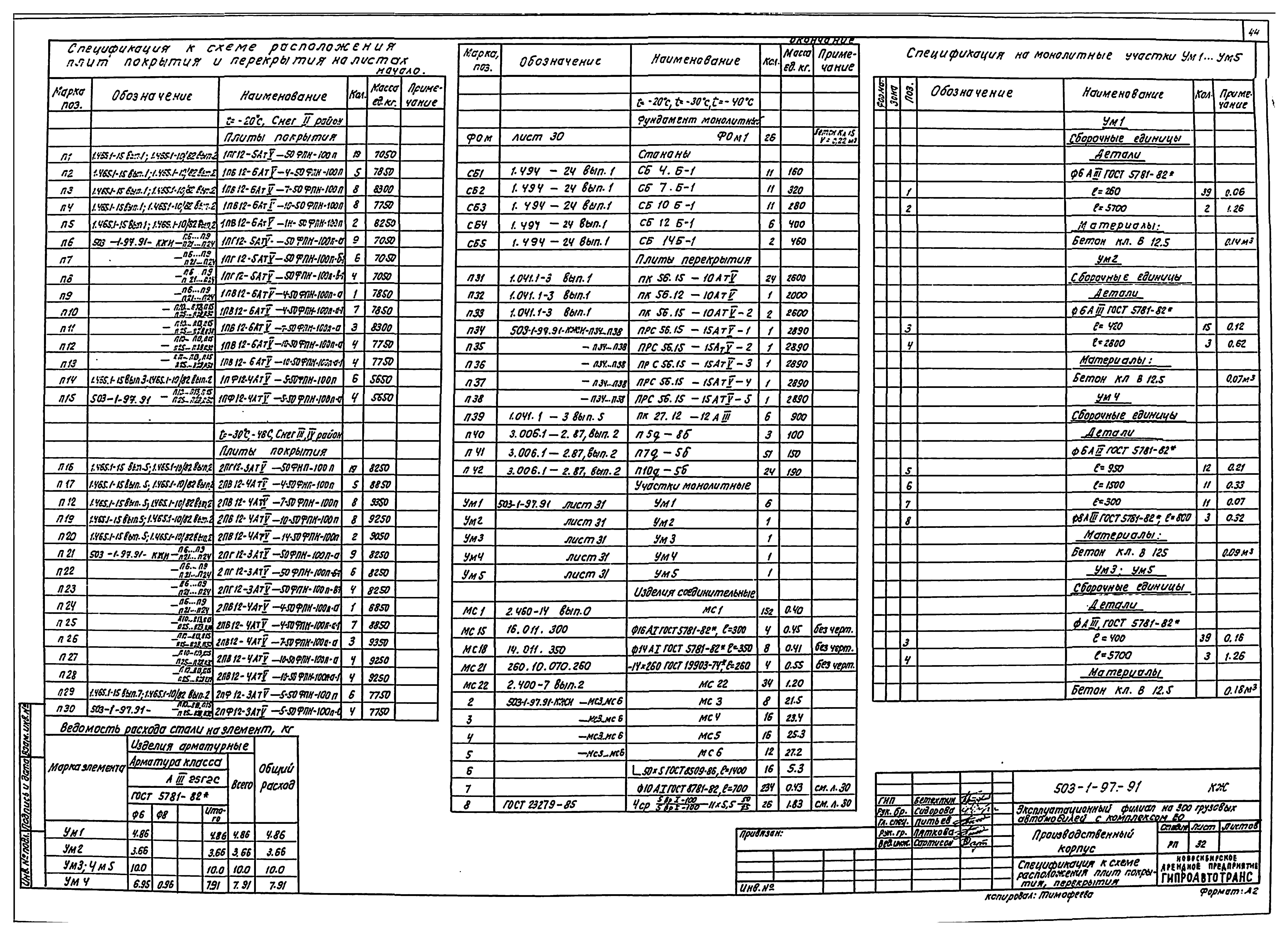 Типовой проект 503-1-97.91