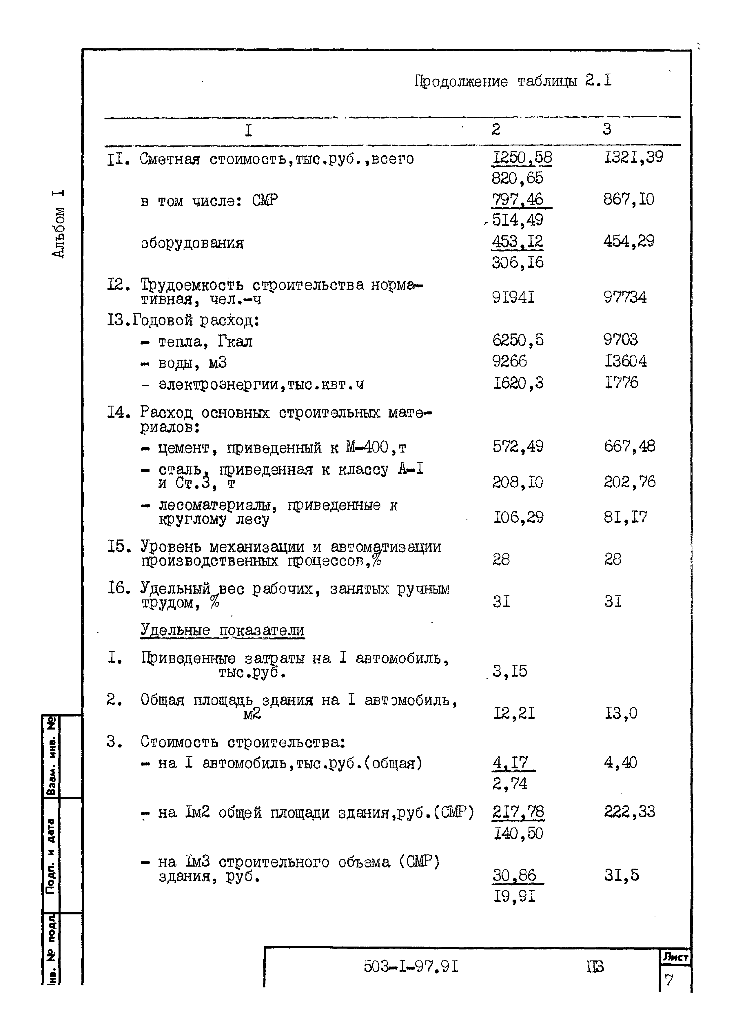 Типовой проект 503-1-97.91
