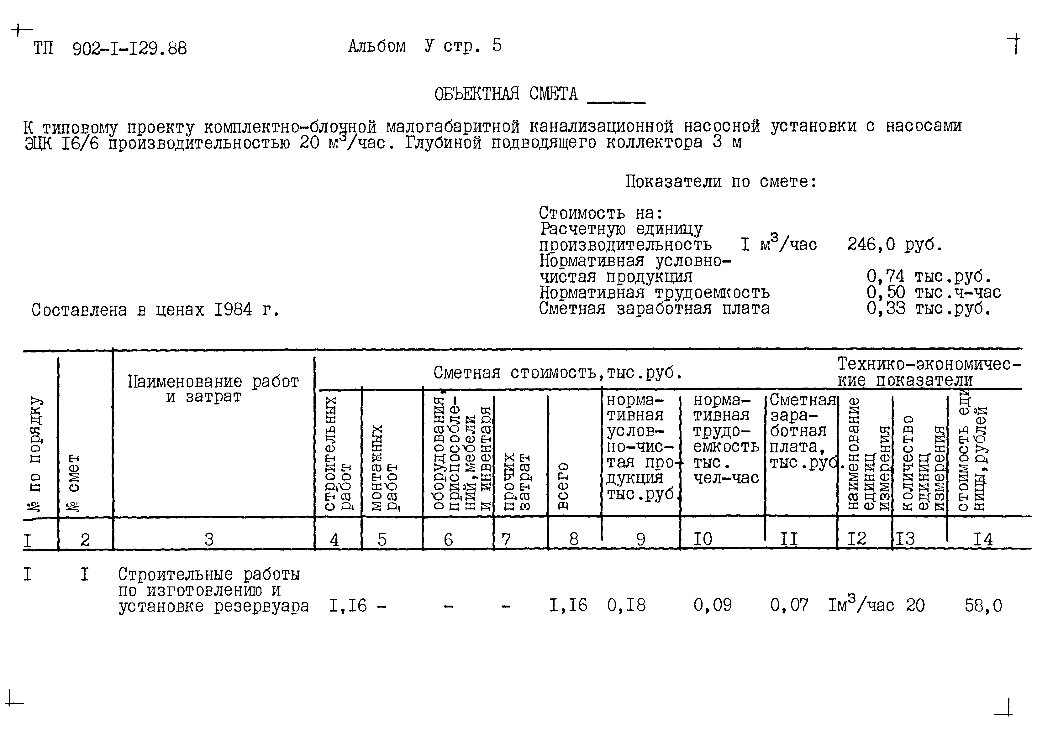 Типовой проект 902-1-129.88