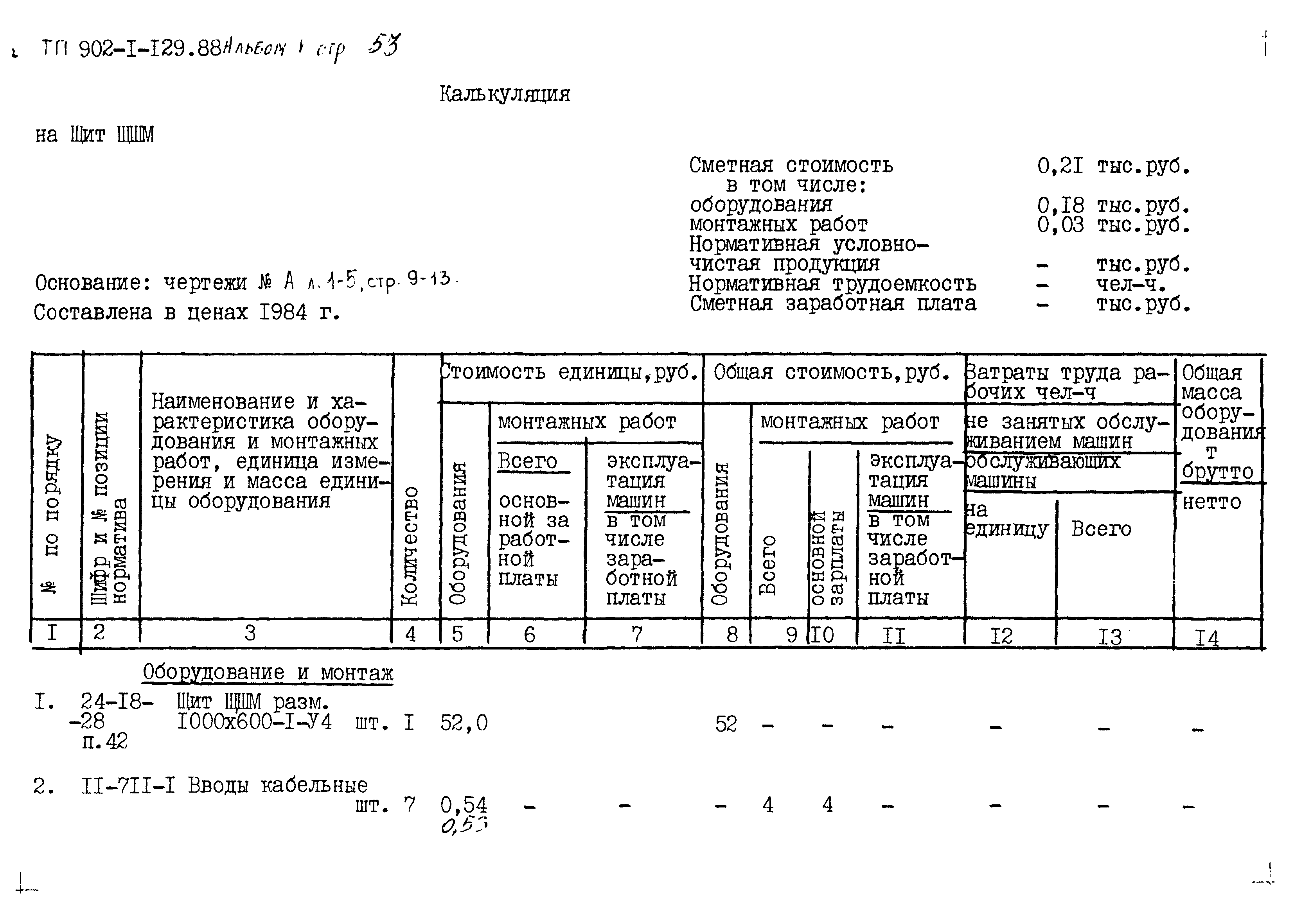 Типовой проект 902-1-129.88