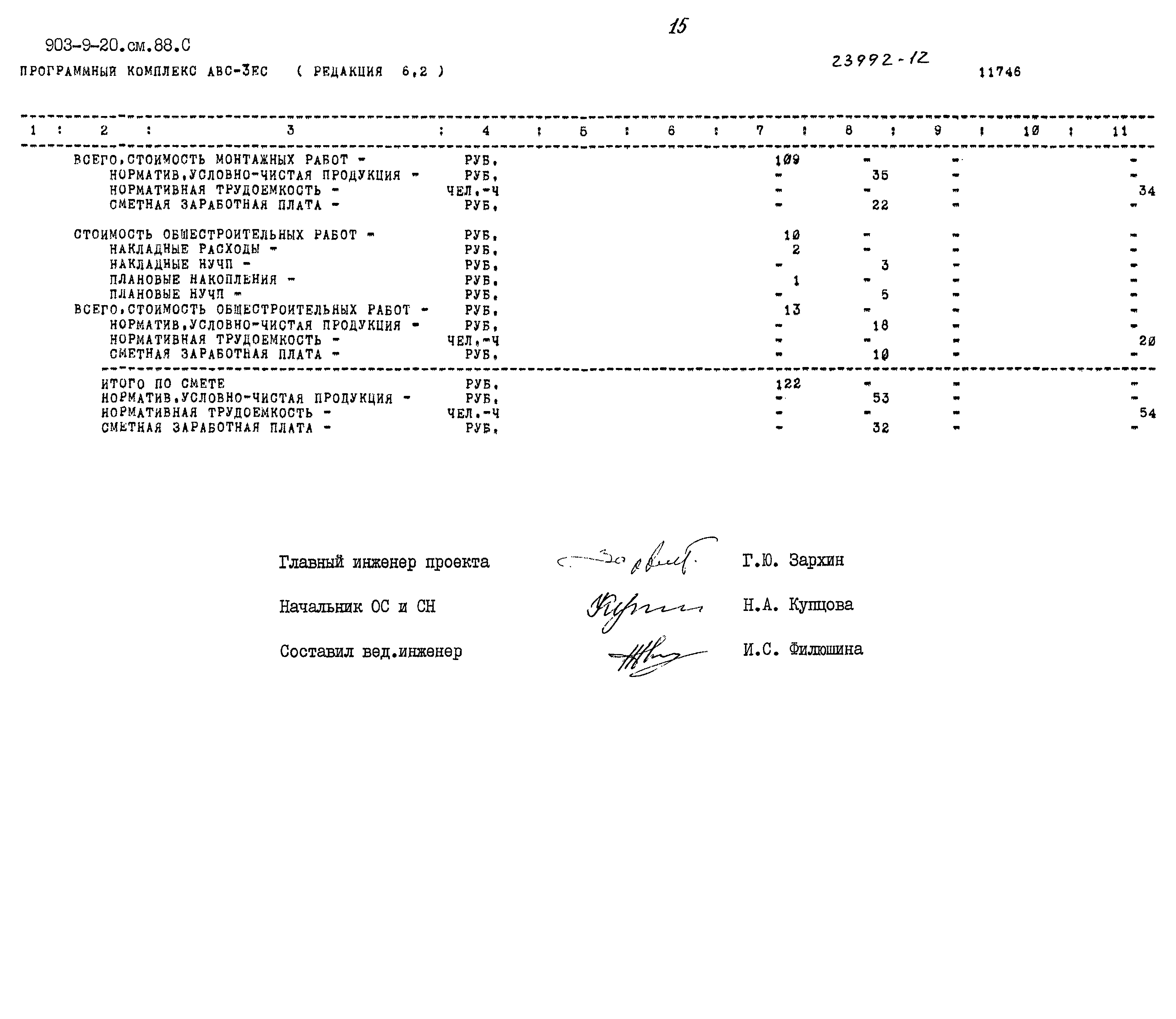 Типовой проект 903-9-20см.88