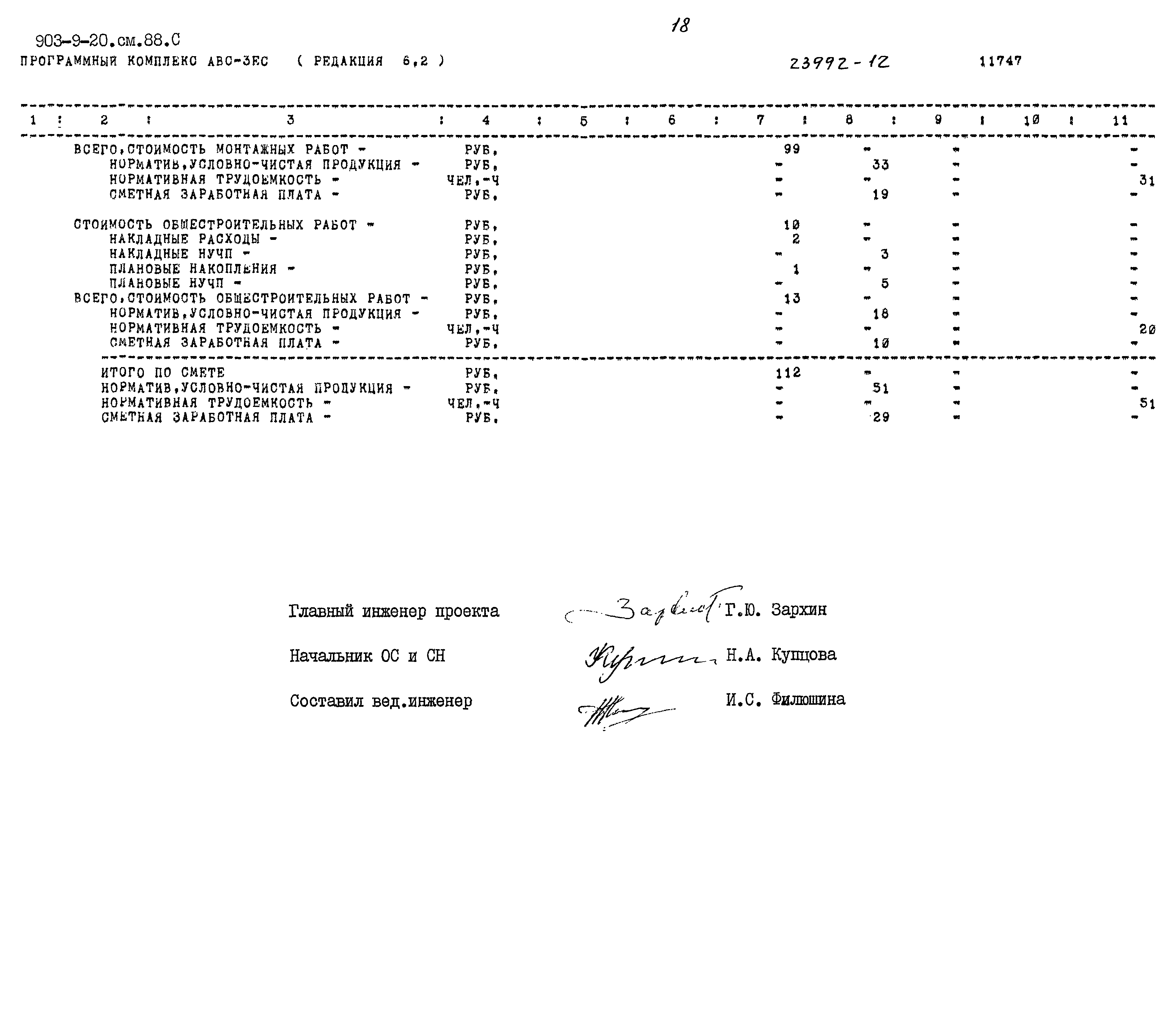 Типовой проект 903-9-20см.88
