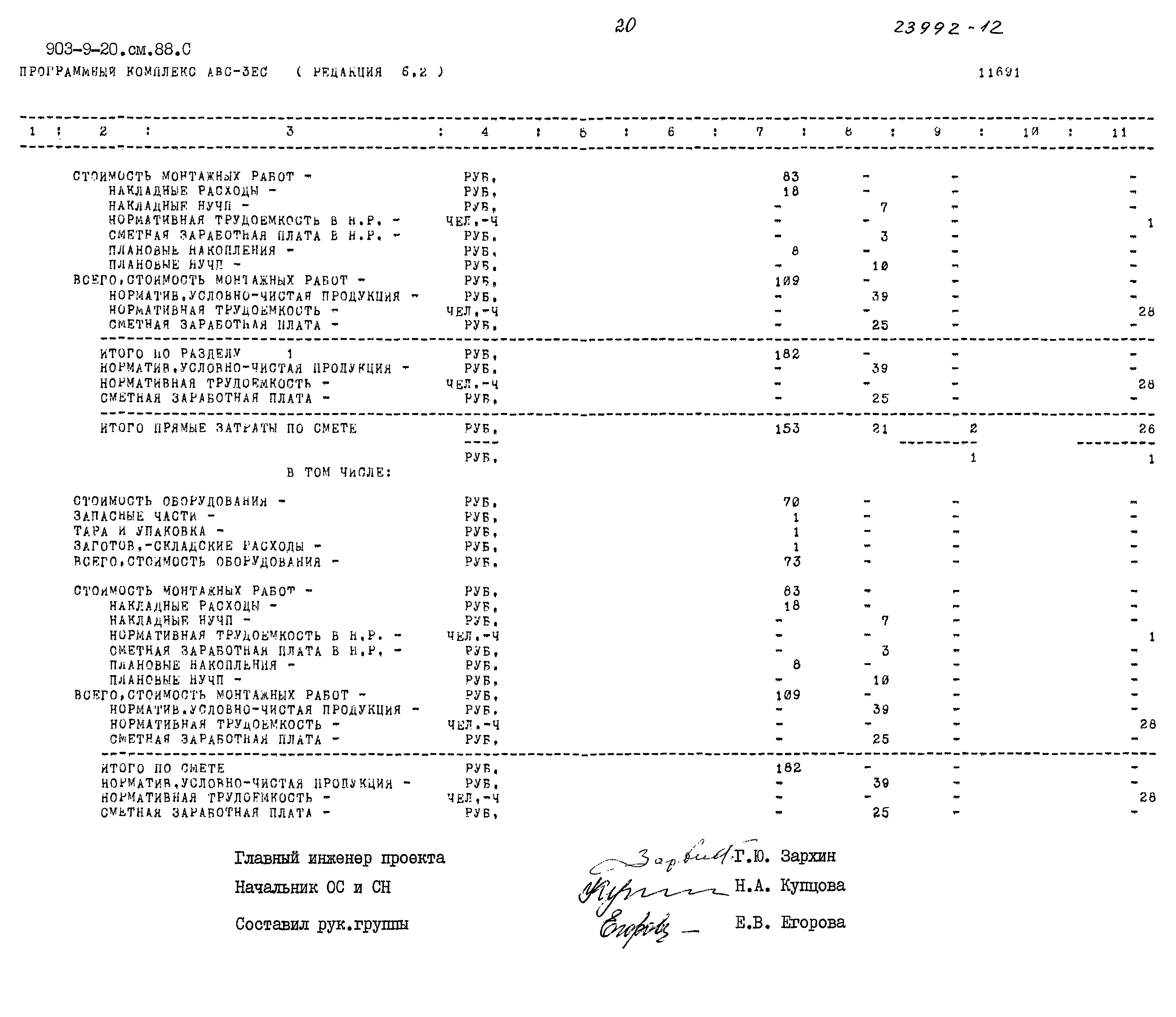 Типовой проект 903-9-20см.88