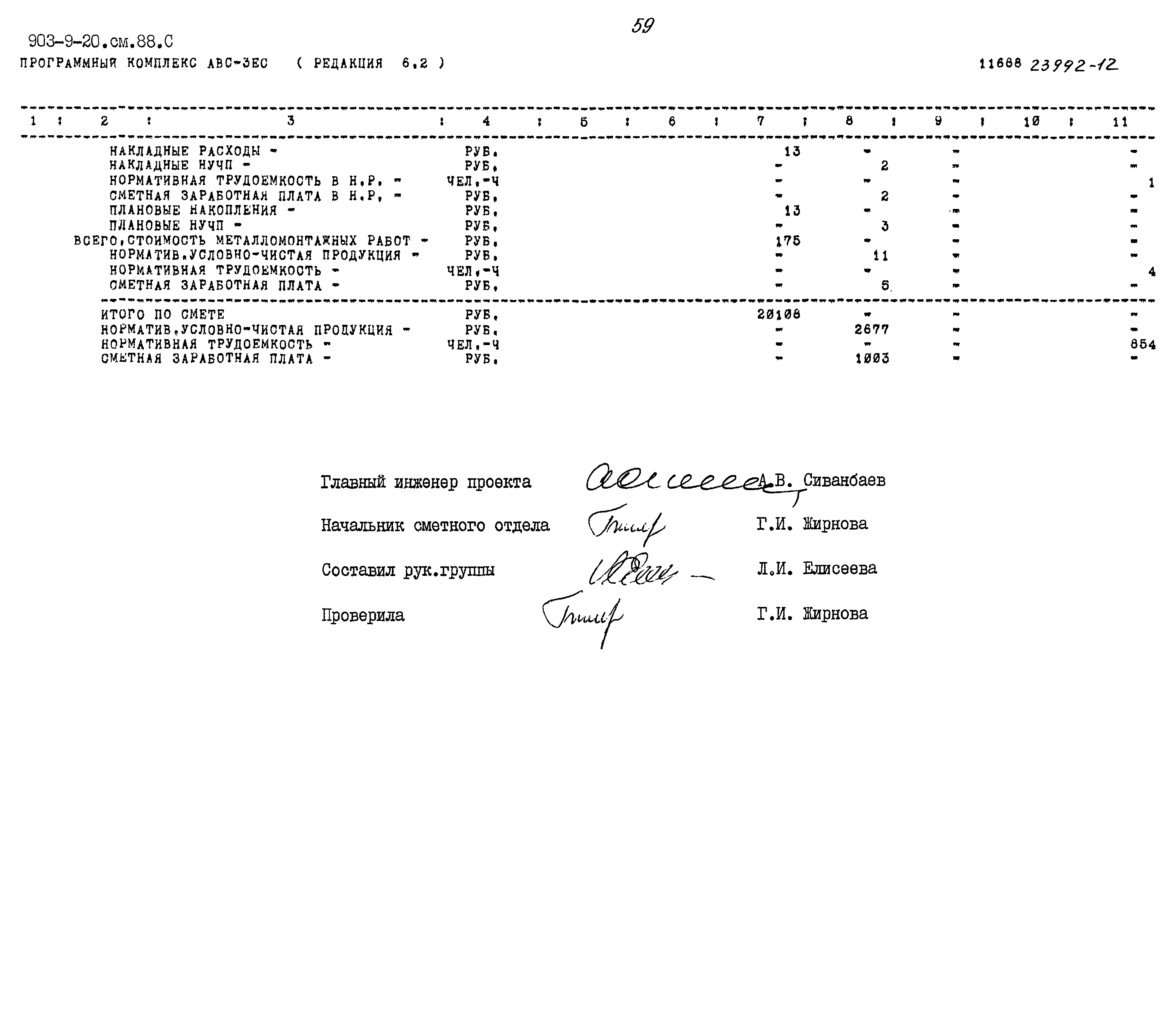 Типовой проект 903-9-20см.88
