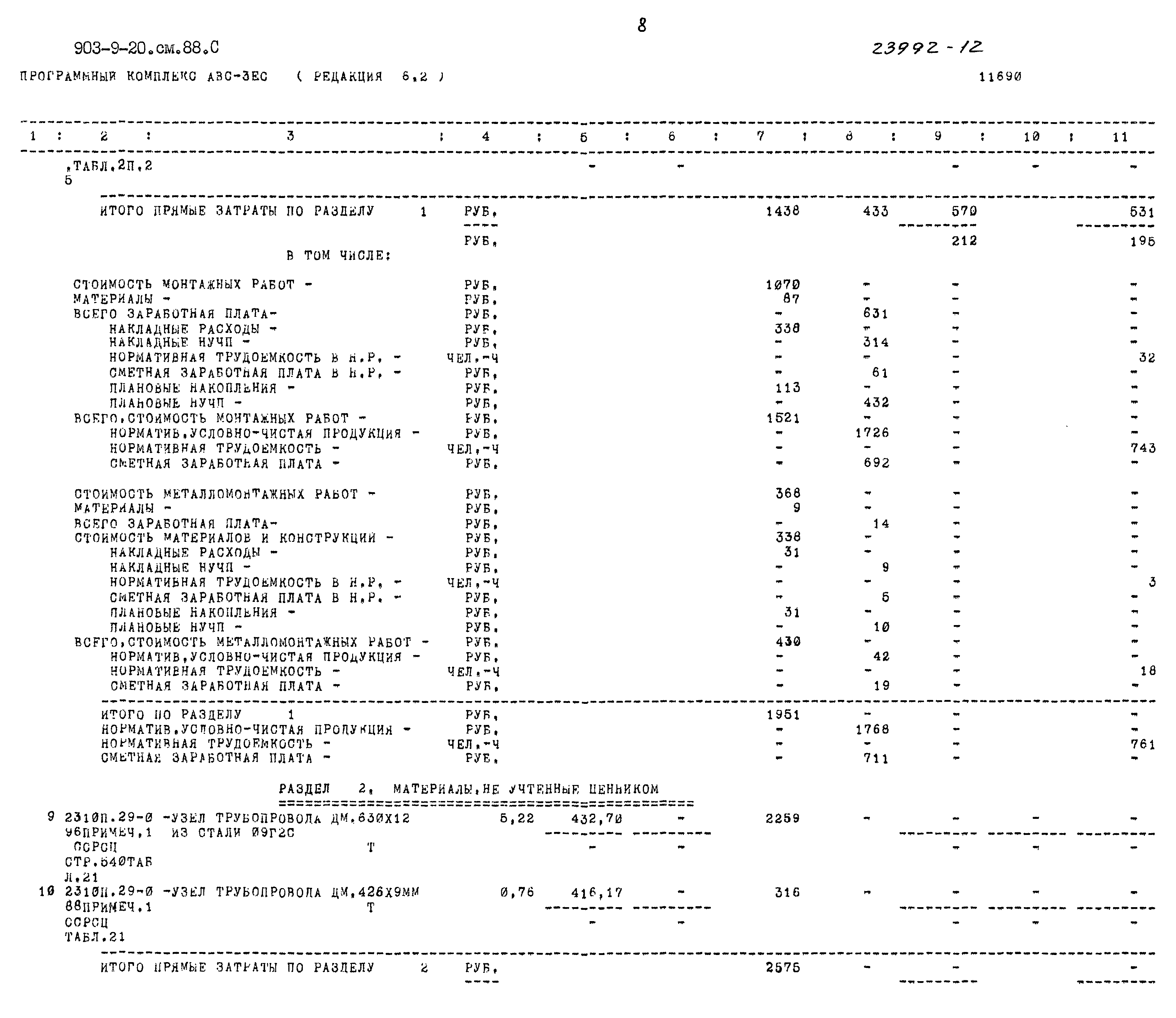 Типовой проект 903-9-20см.88