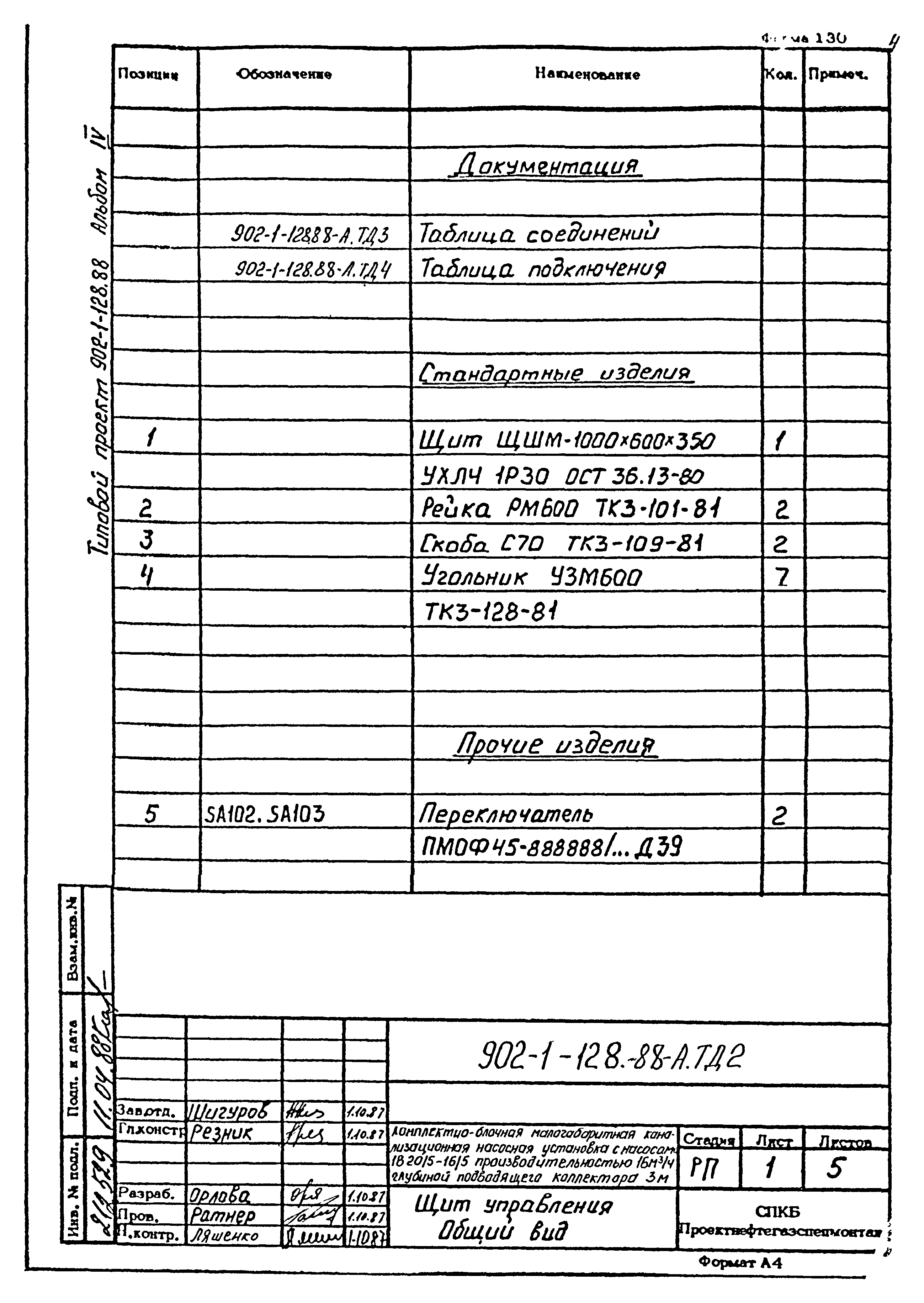 Типовой проект 902-1-128.88