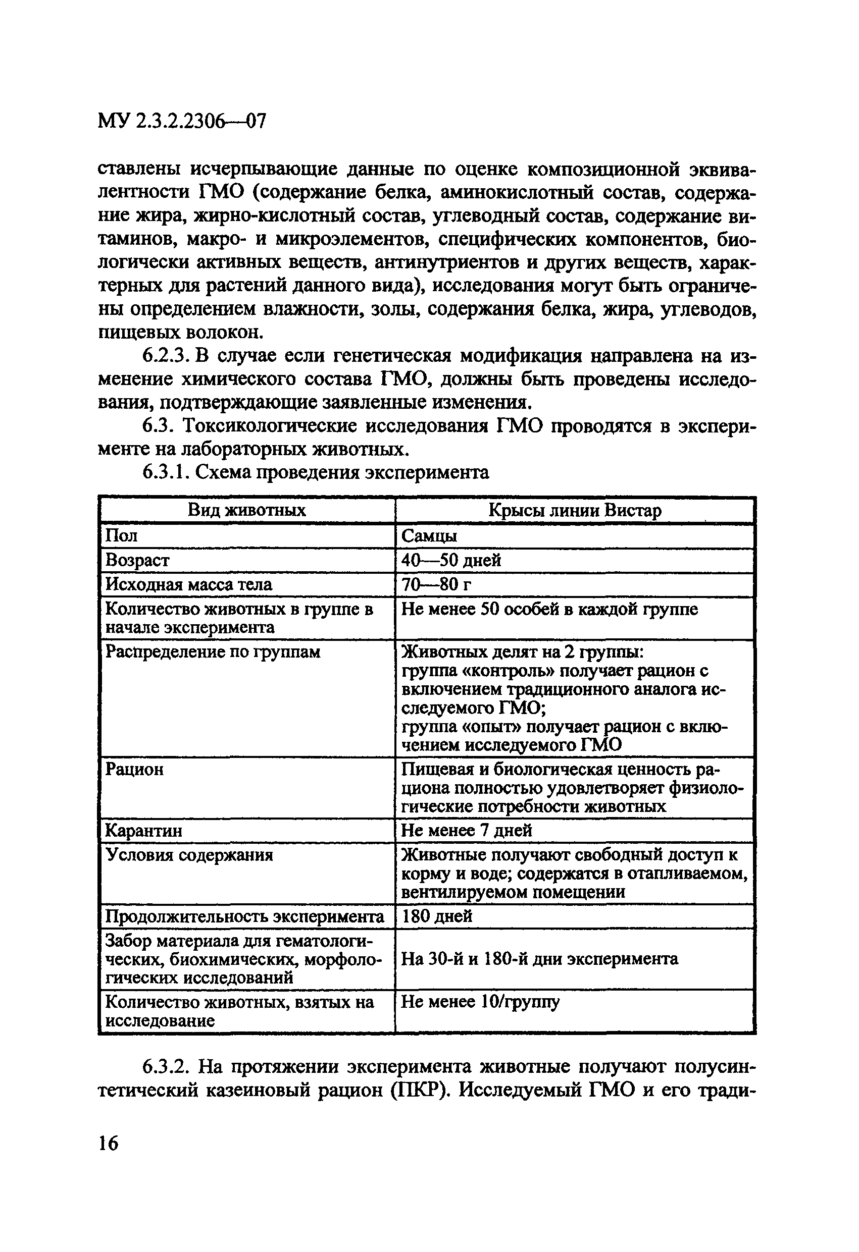 Скачать МУ 2.3.2.2306-07 Медико-биологическая оценка безопасности  генно-инженерно-модифицированных организмов растительного происхождения