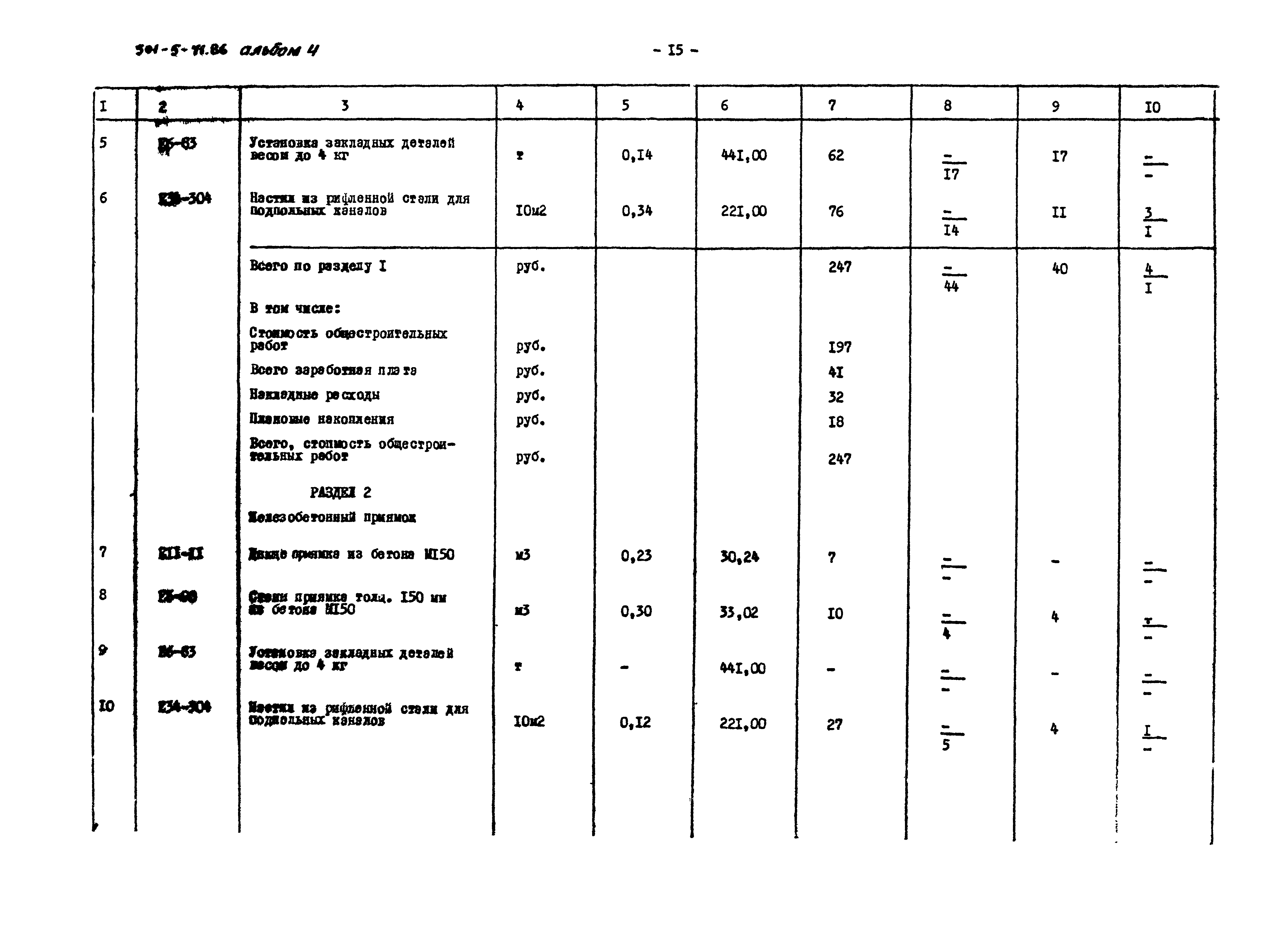 Типовой проект 501-5-71.86