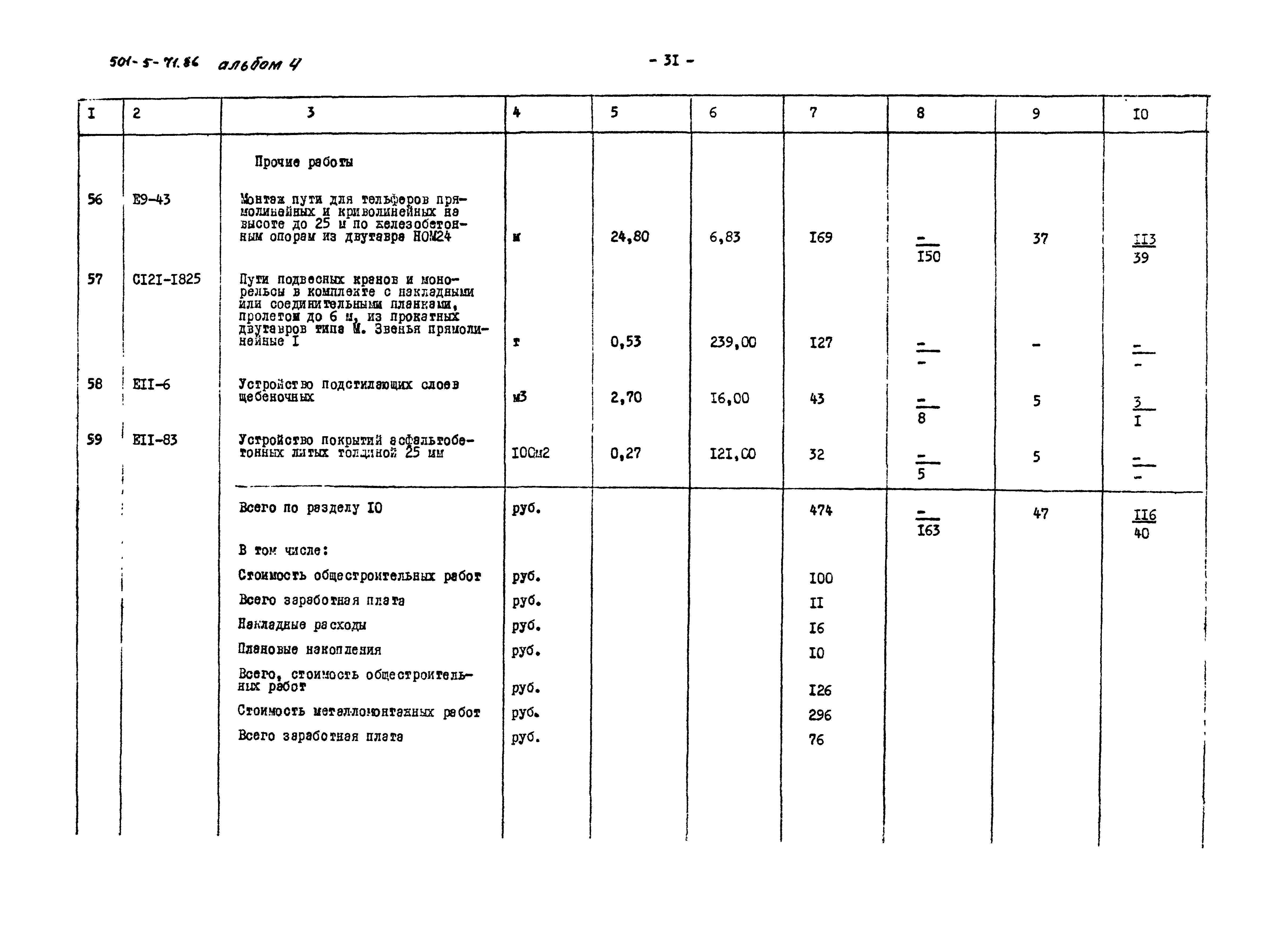 Типовой проект 501-5-71.86