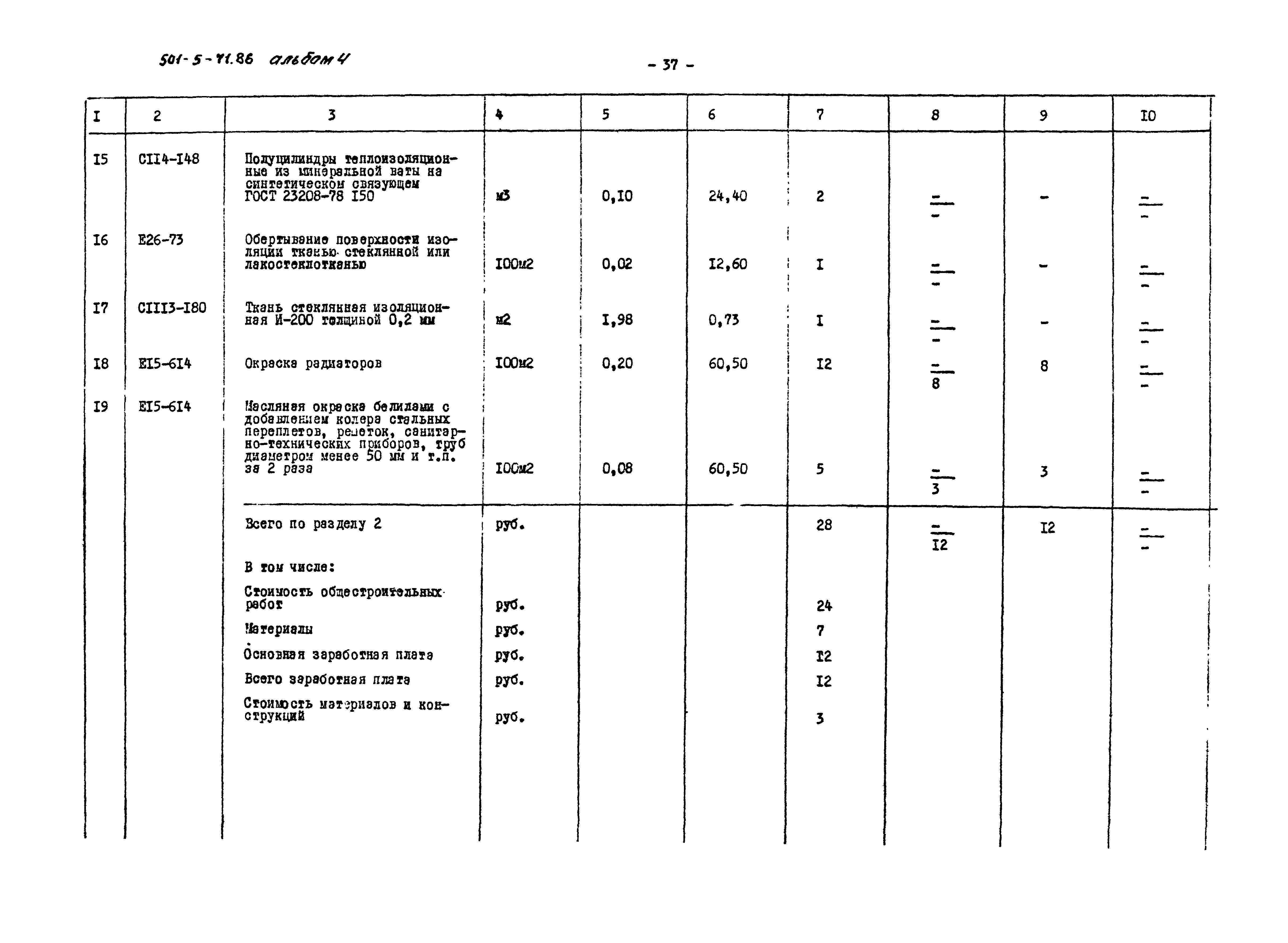 Типовой проект 501-5-71.86
