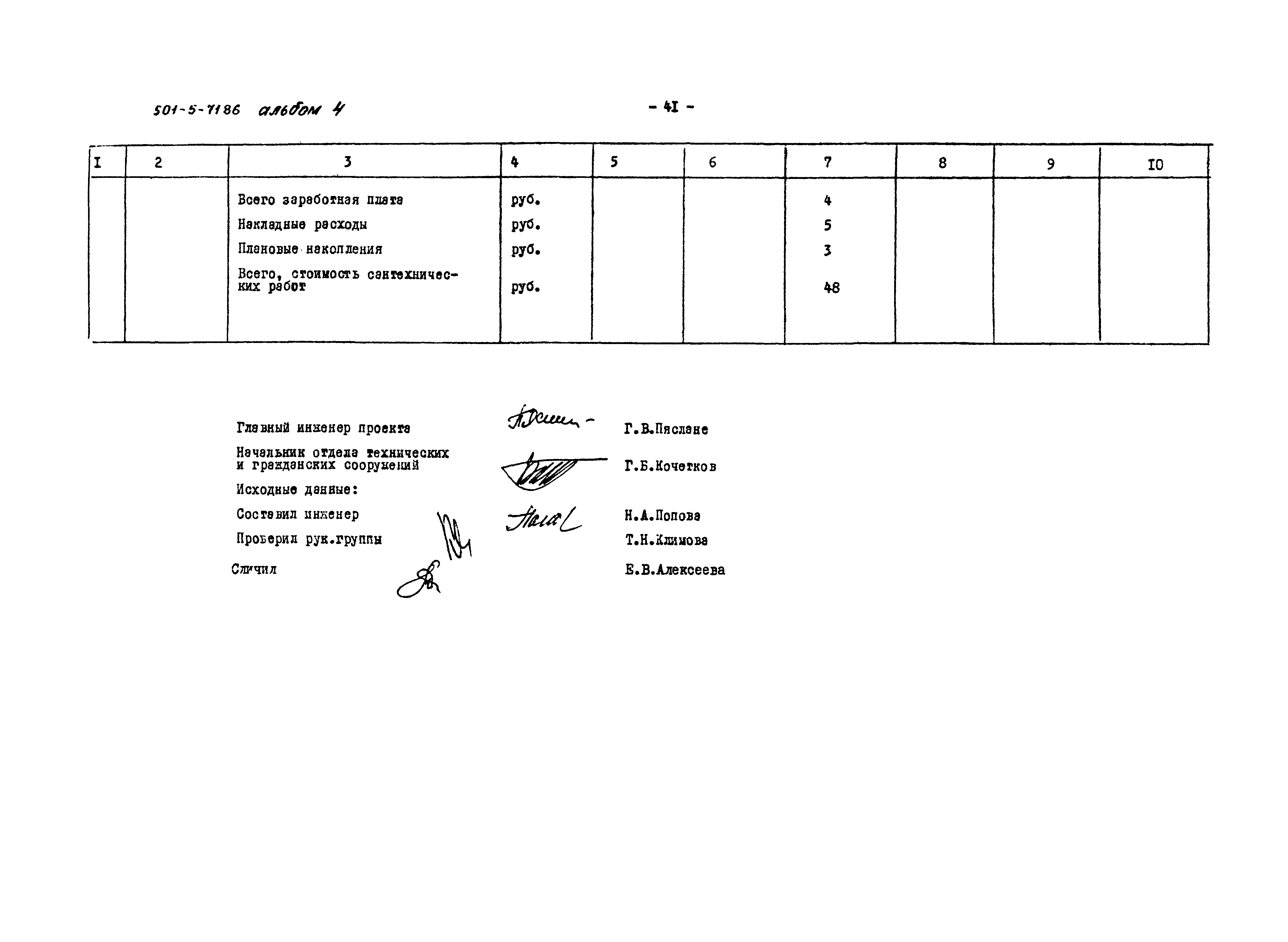 Типовой проект 501-5-71.86