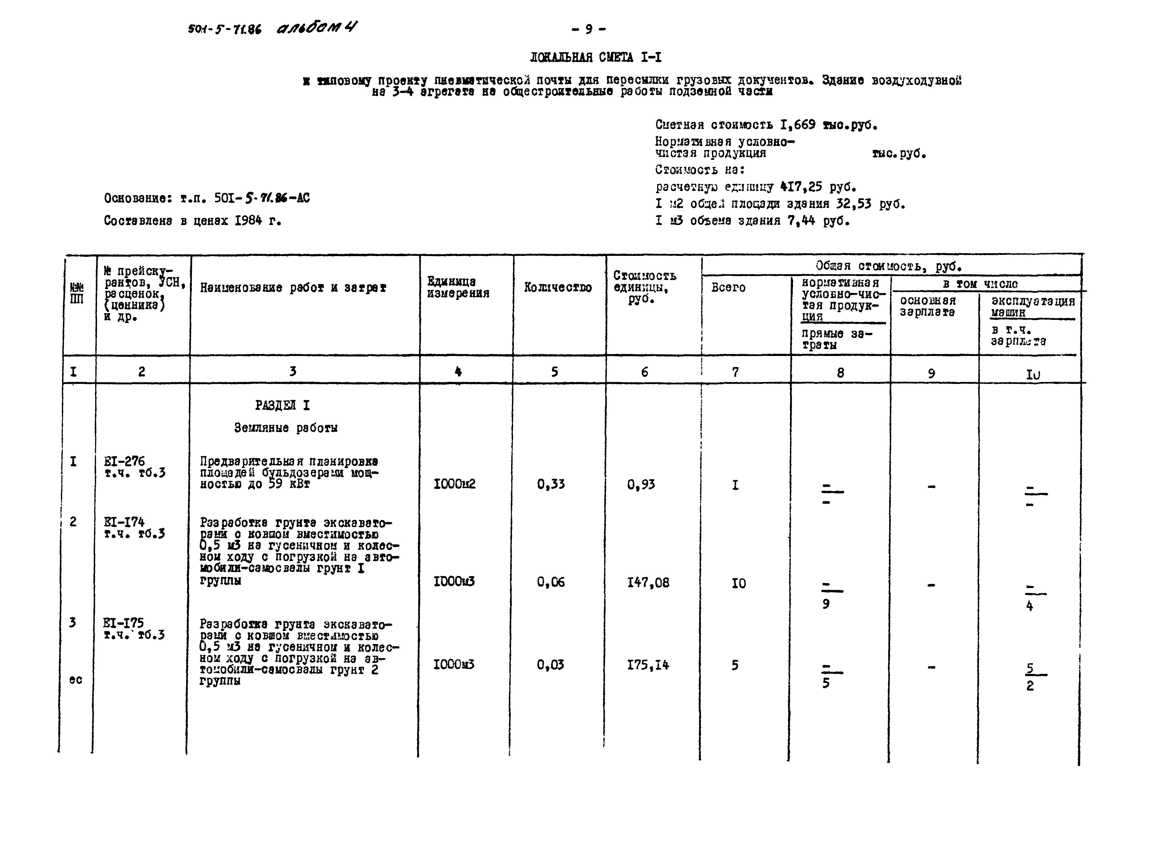 Типовой проект 501-5-71.86