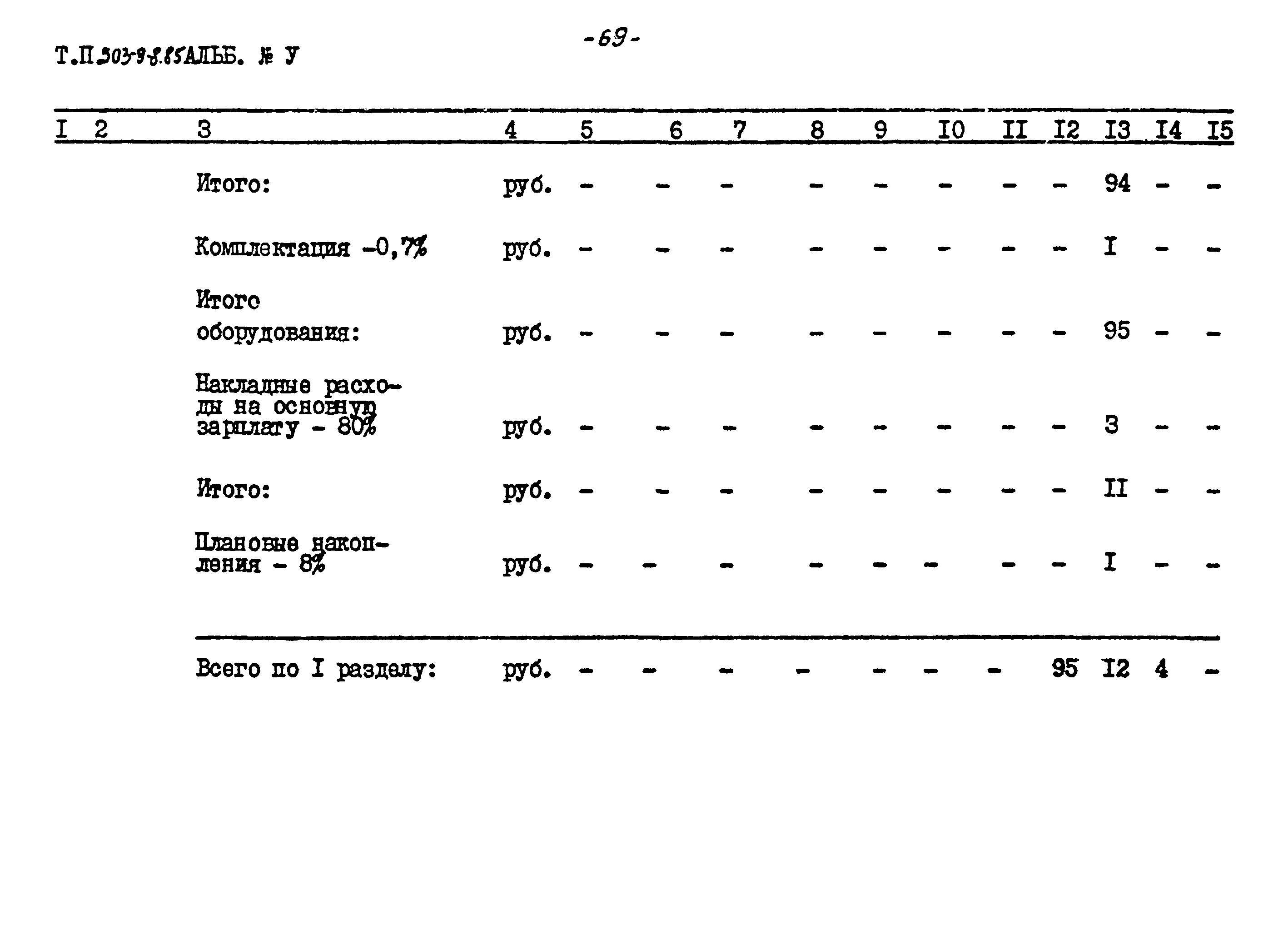 Типовой проект 503-9-8.85