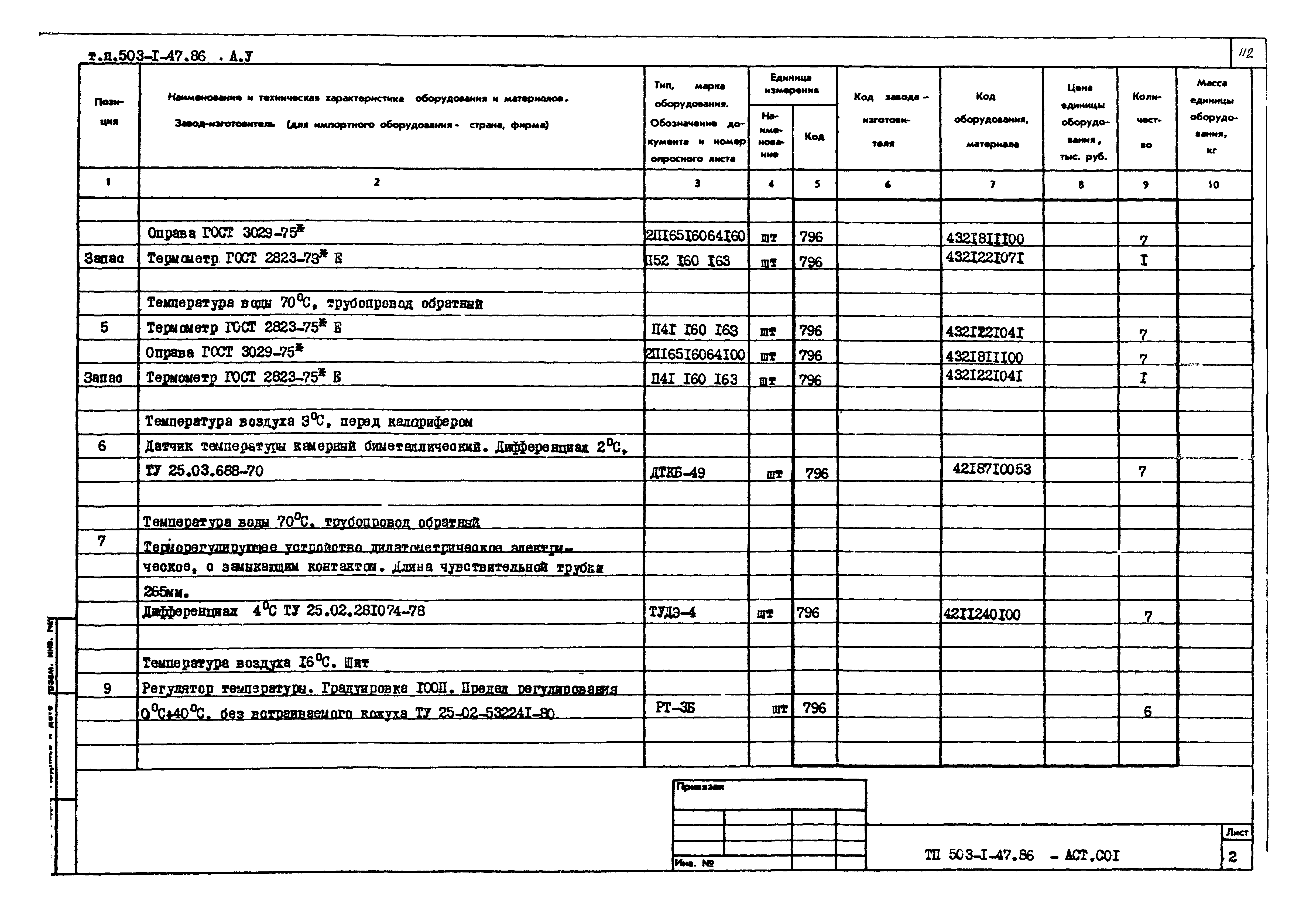 Типовой проект 503-1-47.86