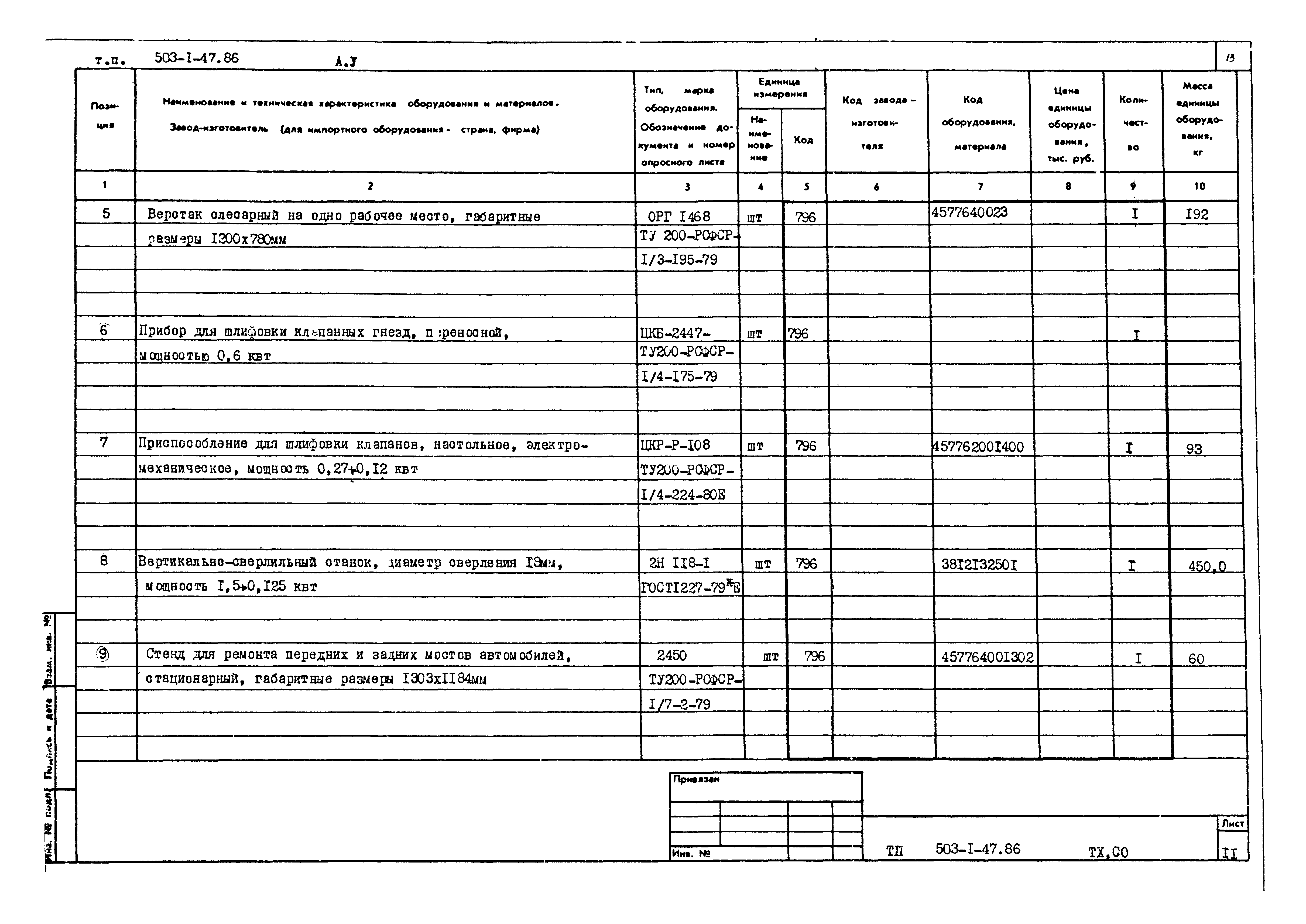 Типовой проект 503-1-47.86