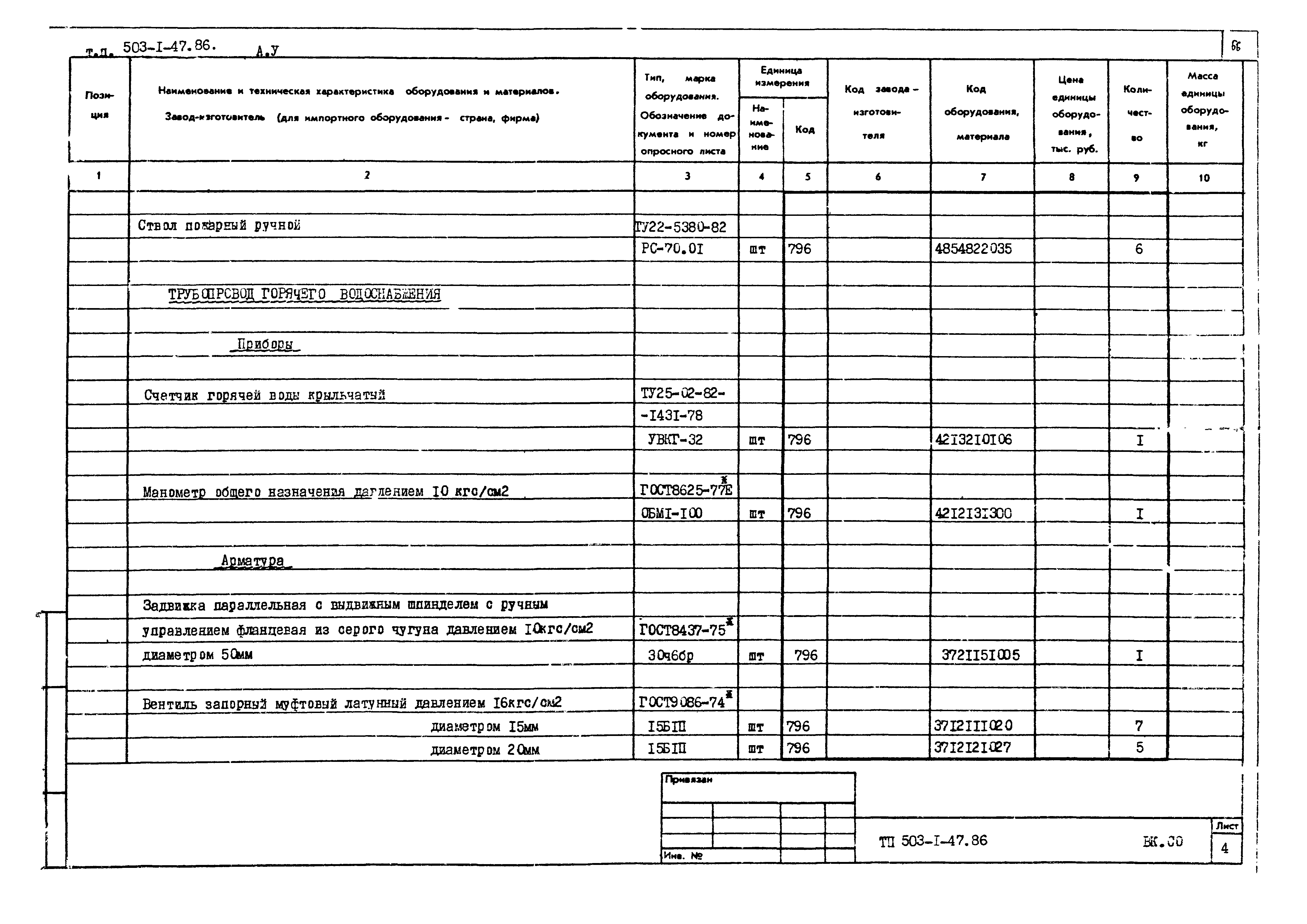 Типовой проект 503-1-47.86