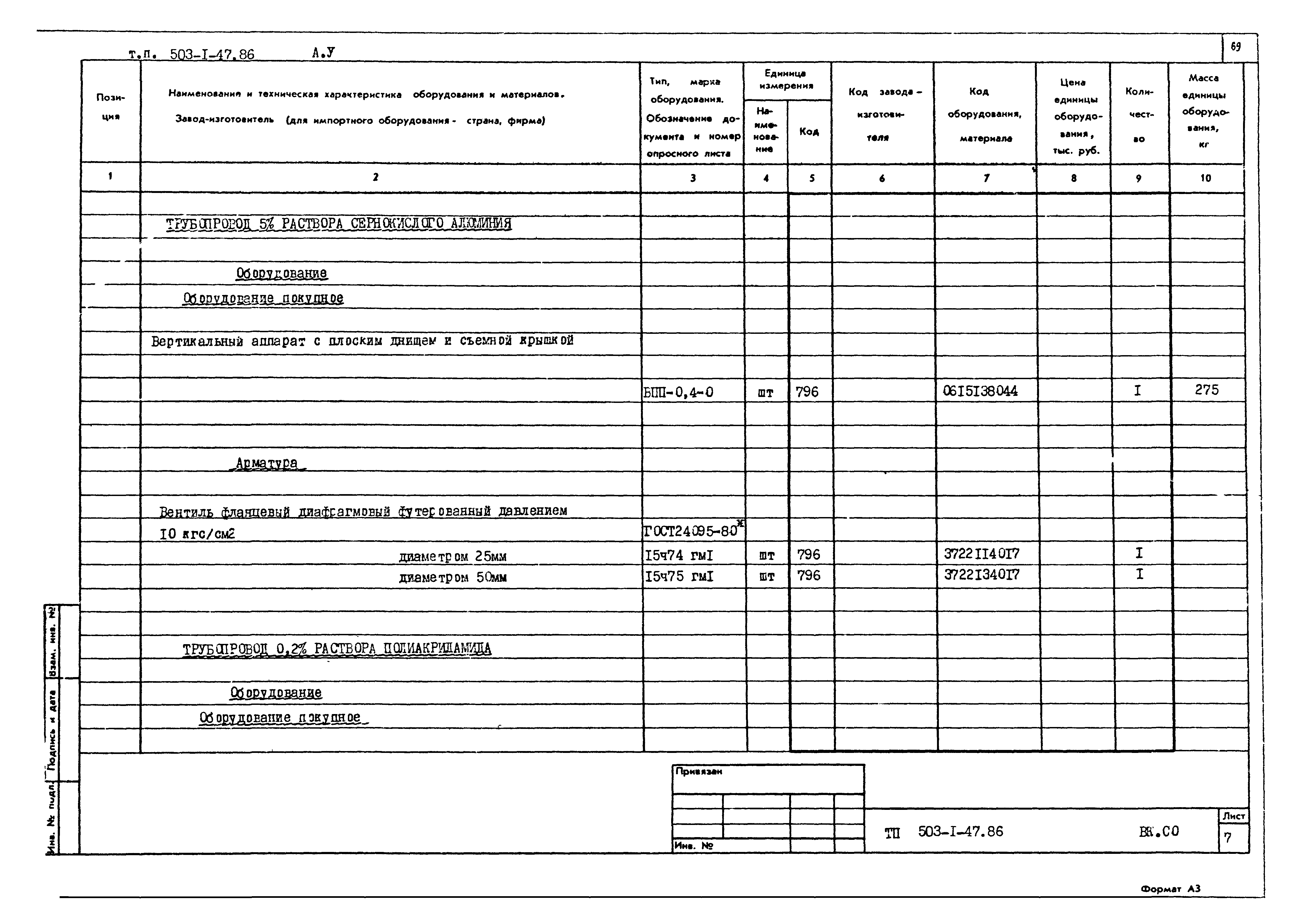 Типовой проект 503-1-47.86
