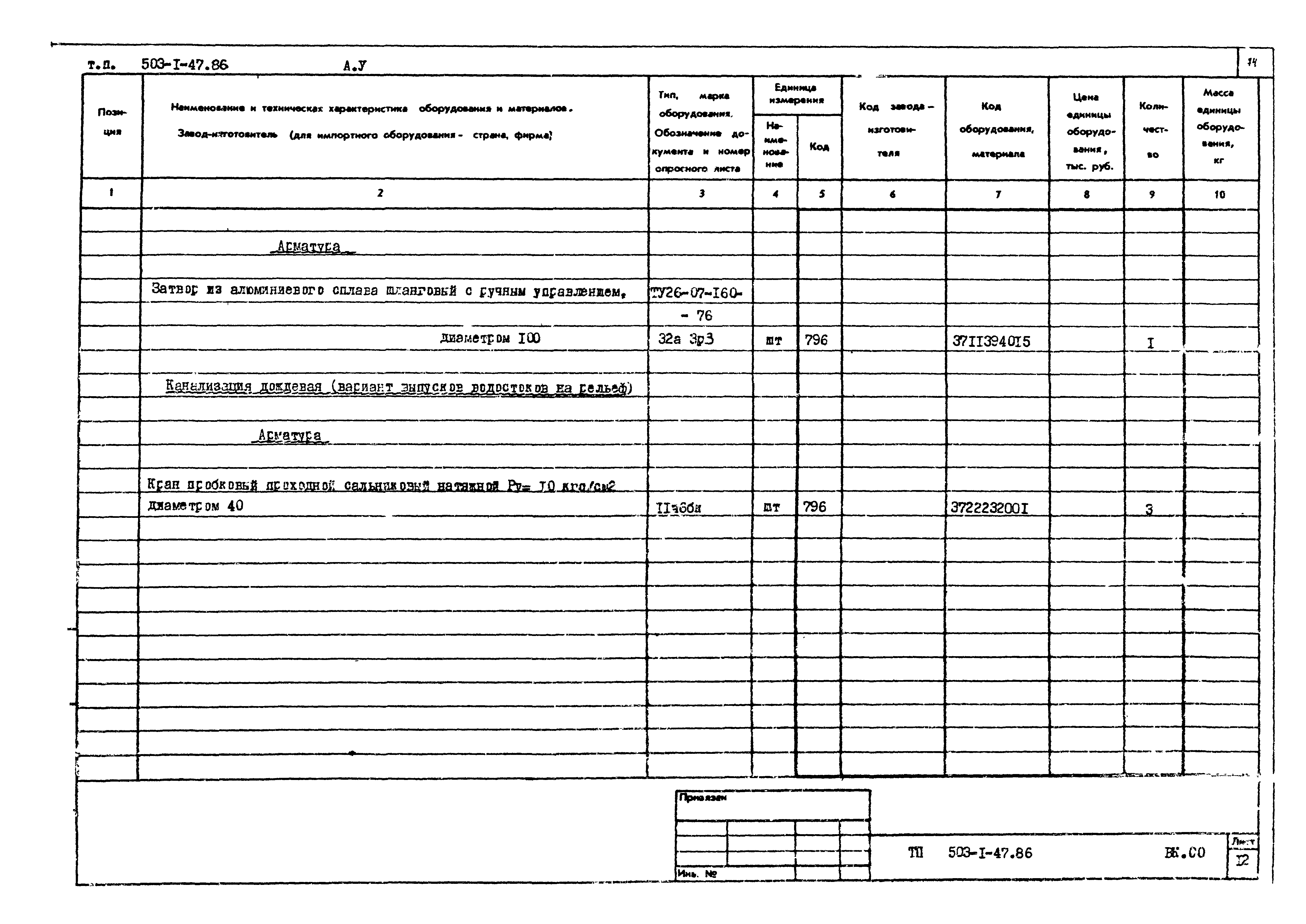 Типовой проект 503-1-47.86