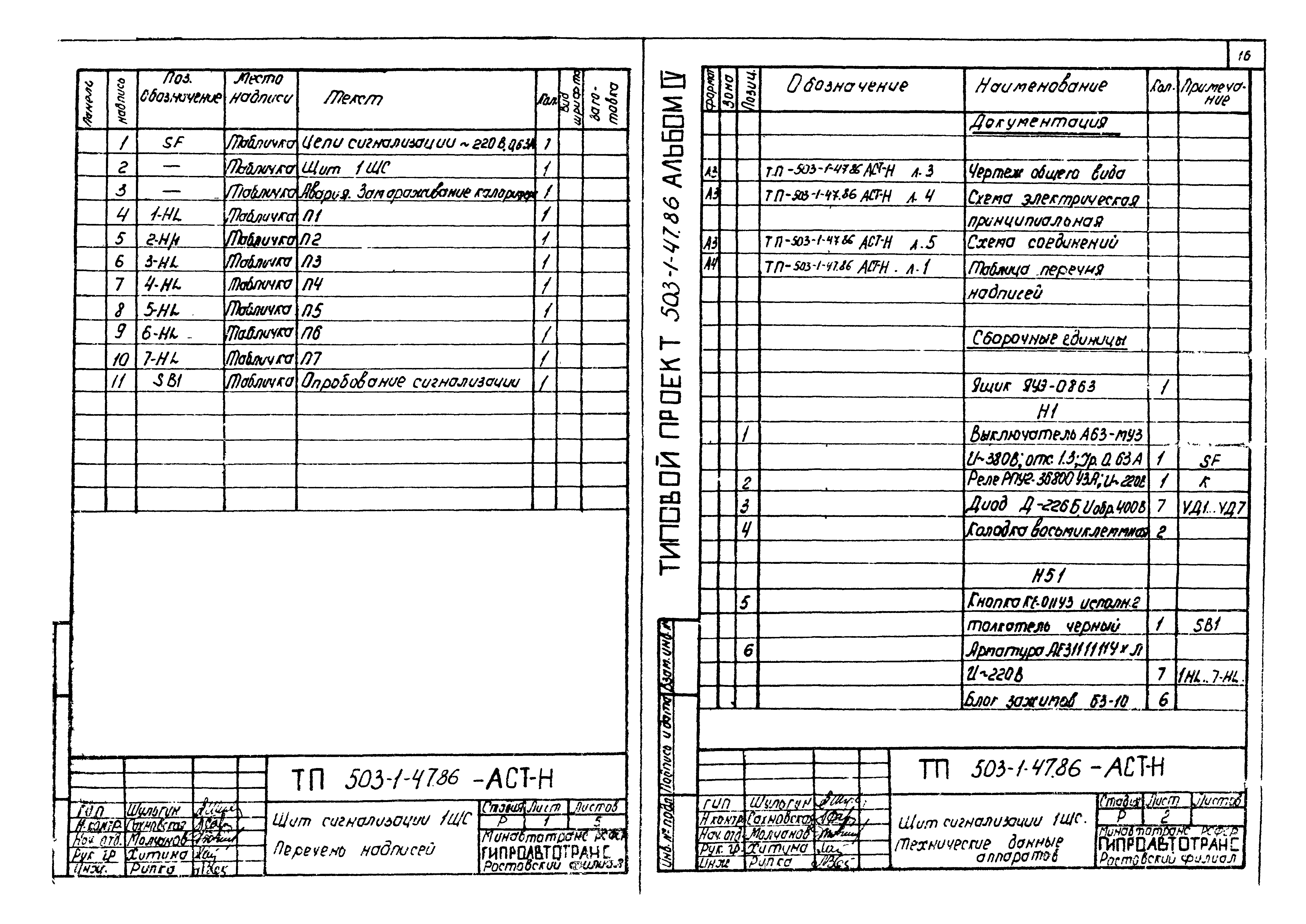 Типовой проект 503-1-47.86