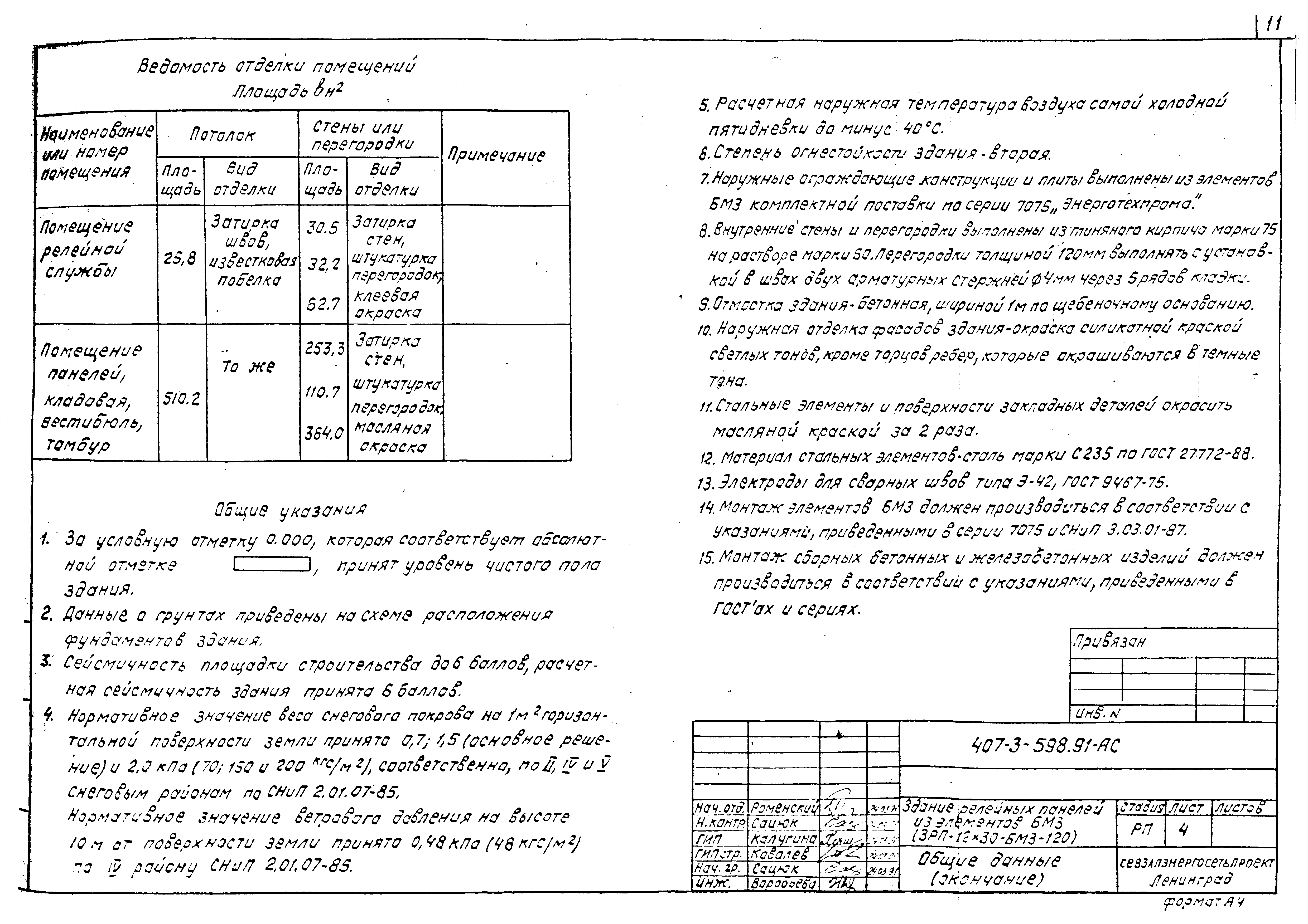 Типовой проект 407-3-598.91