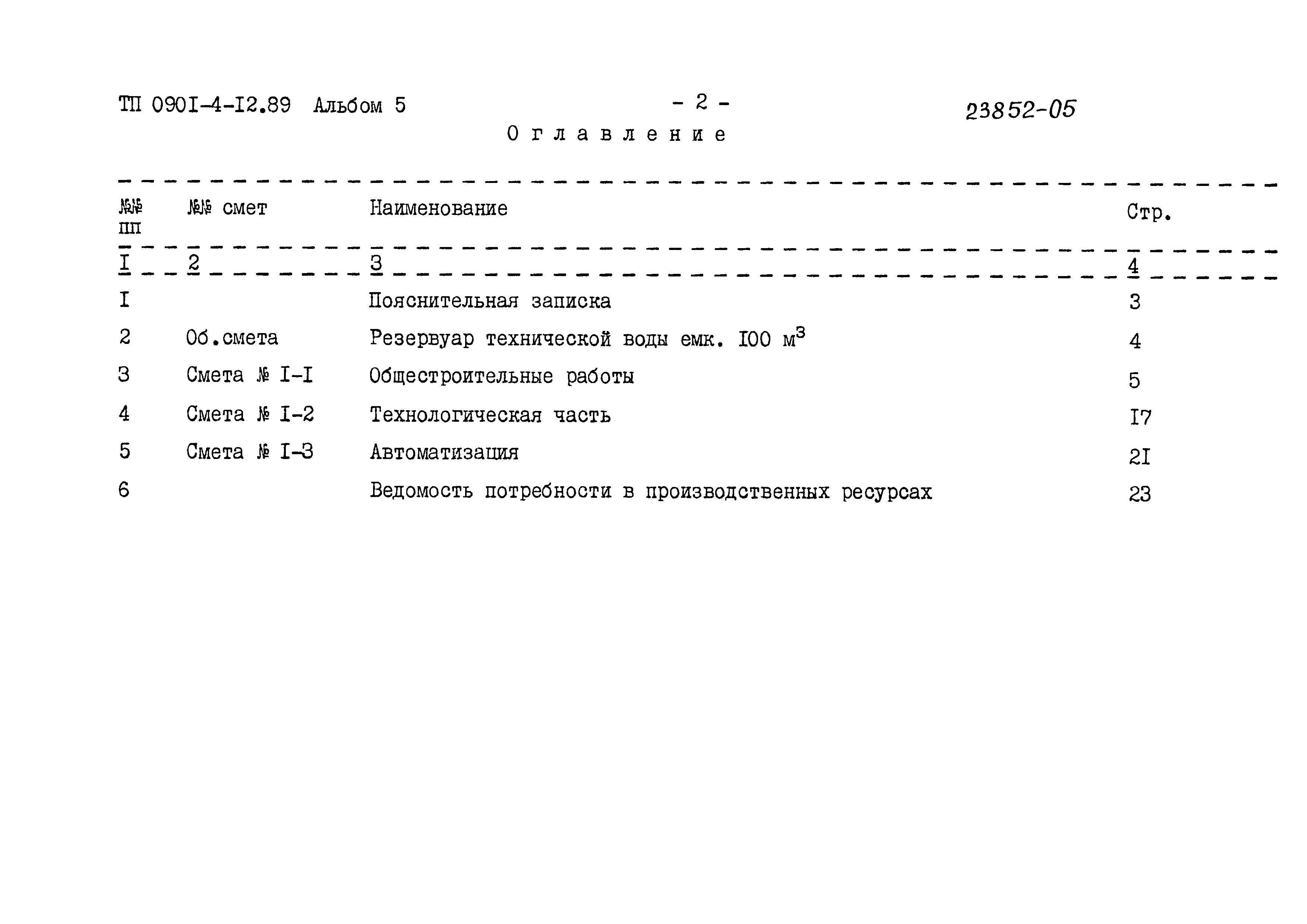 Типовой проект 0901-4-12.89