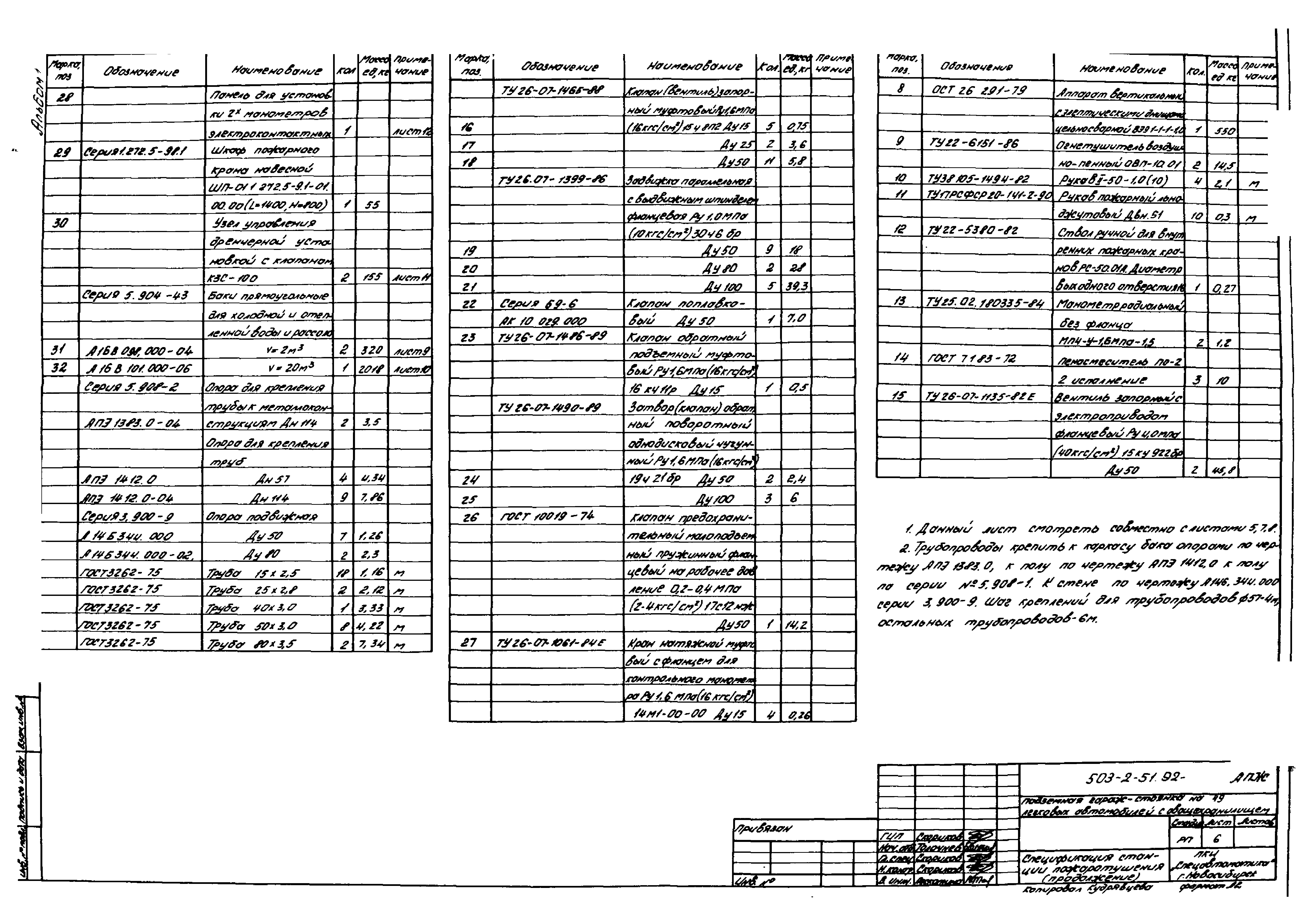 Типовой проект 503-2-51.92