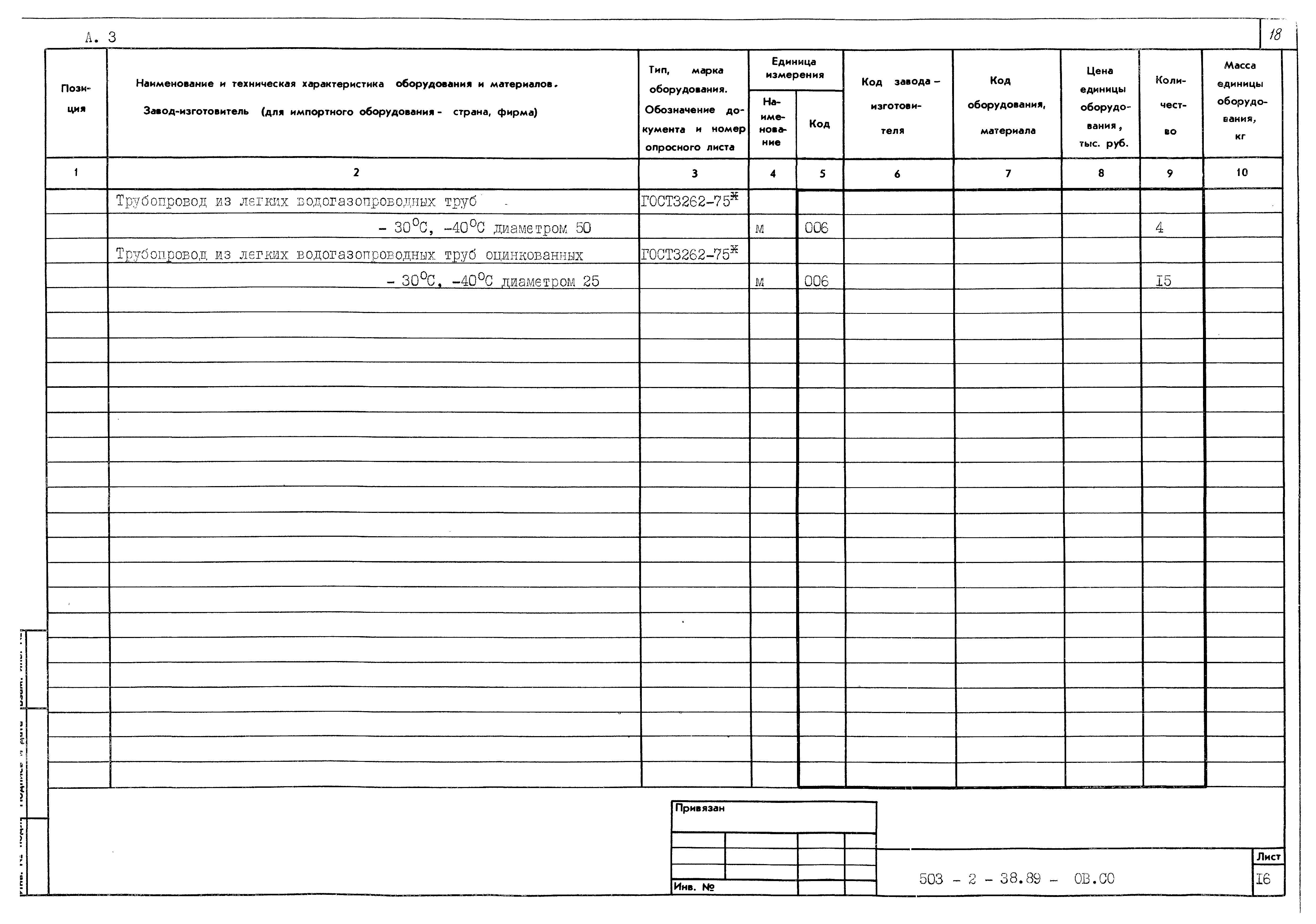 Типовой проект 503-2-38.89