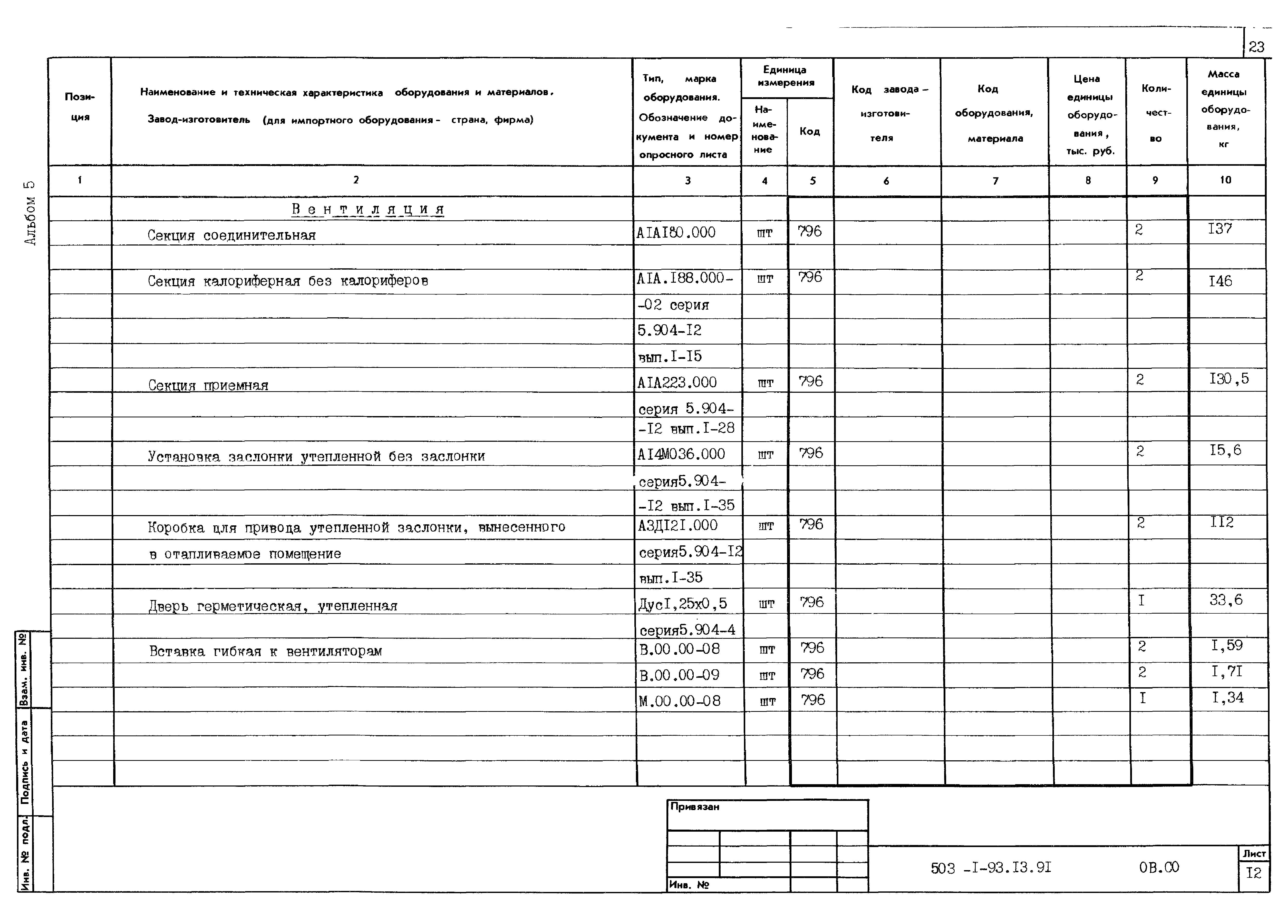 Типовой проект 503-1-93.13.91