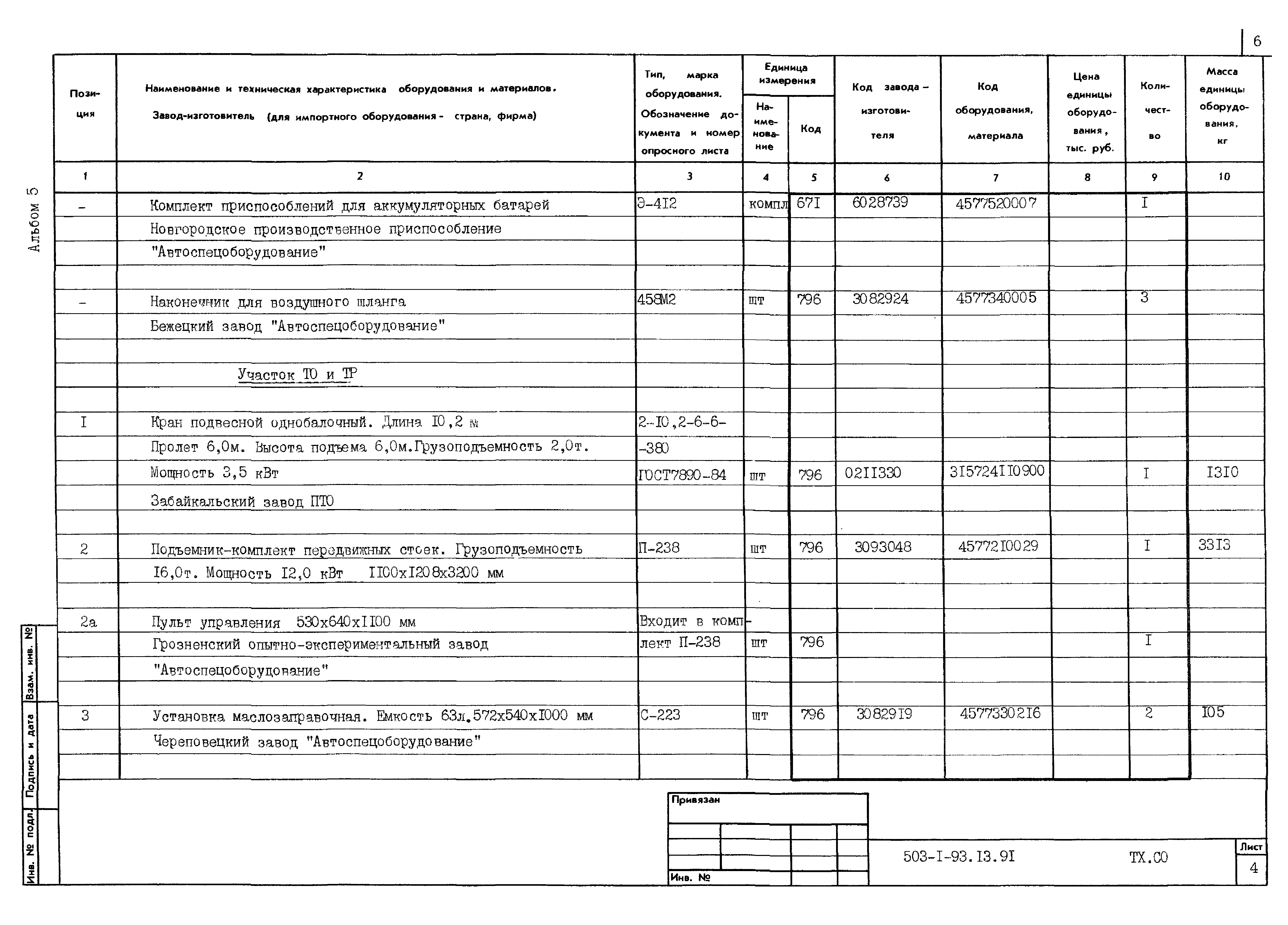 Типовой проект 503-1-93.13.91