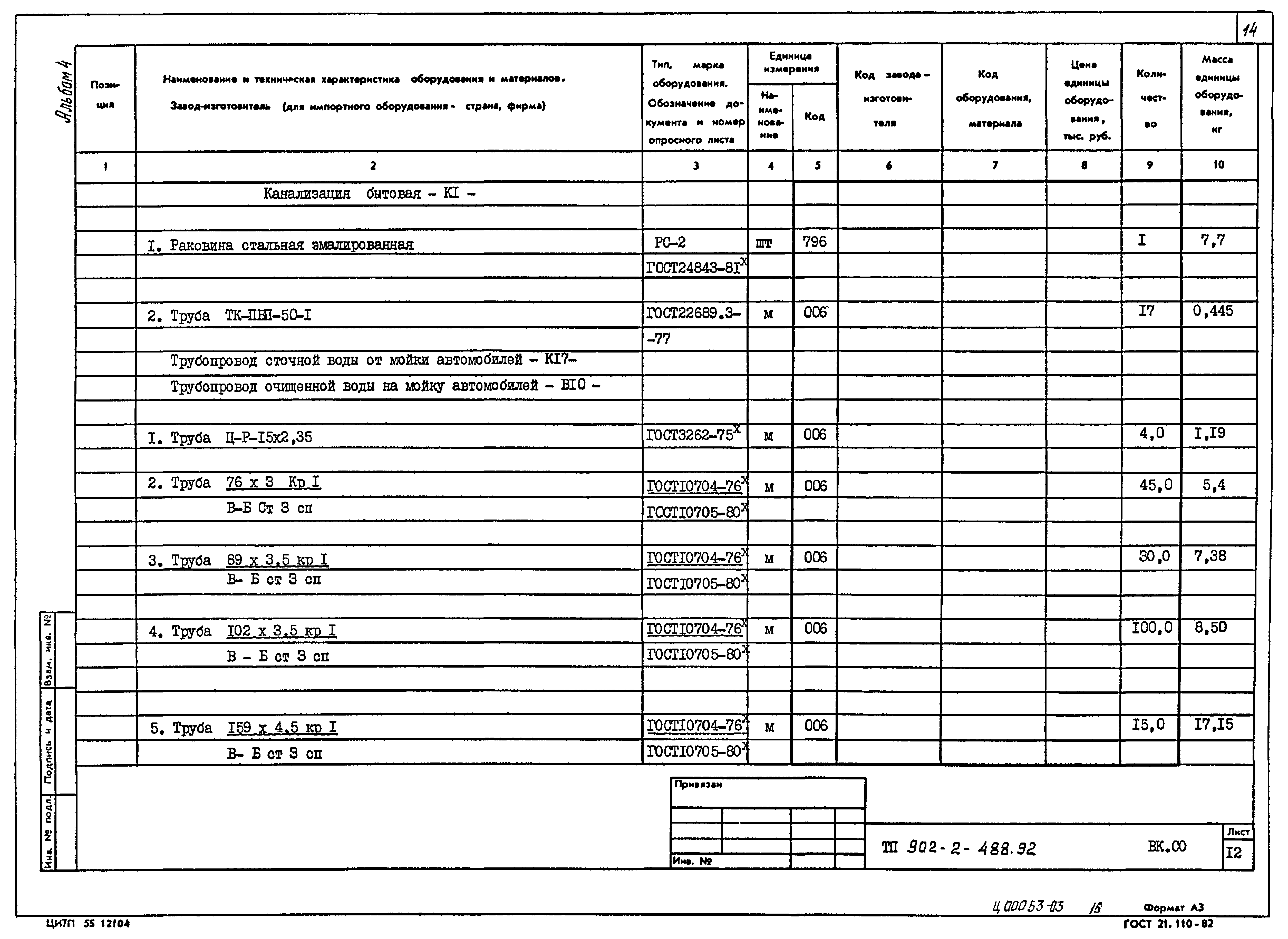 Типовой проект 902-2-488.92