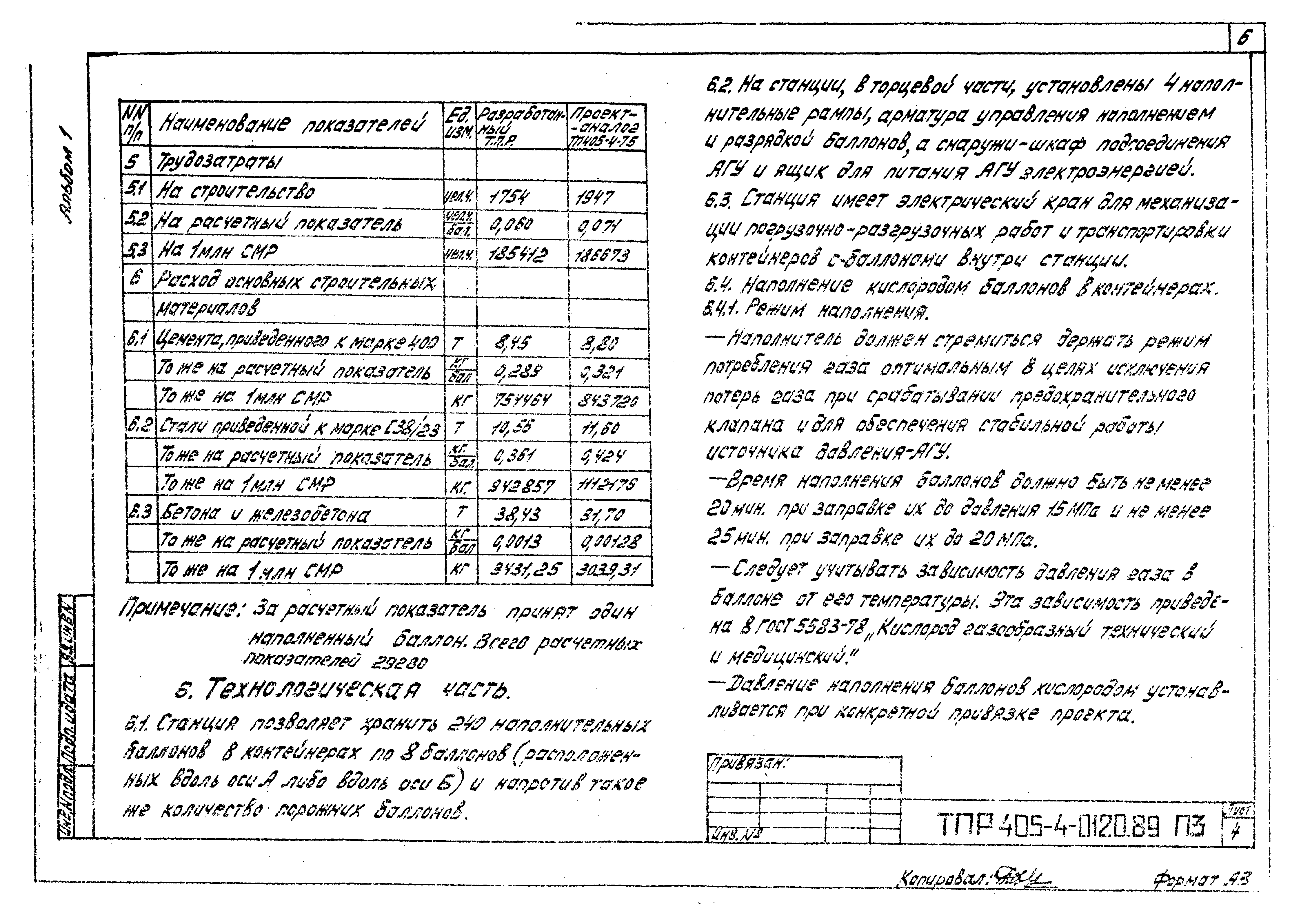 Типовые проектные решения 405-4-0120.89