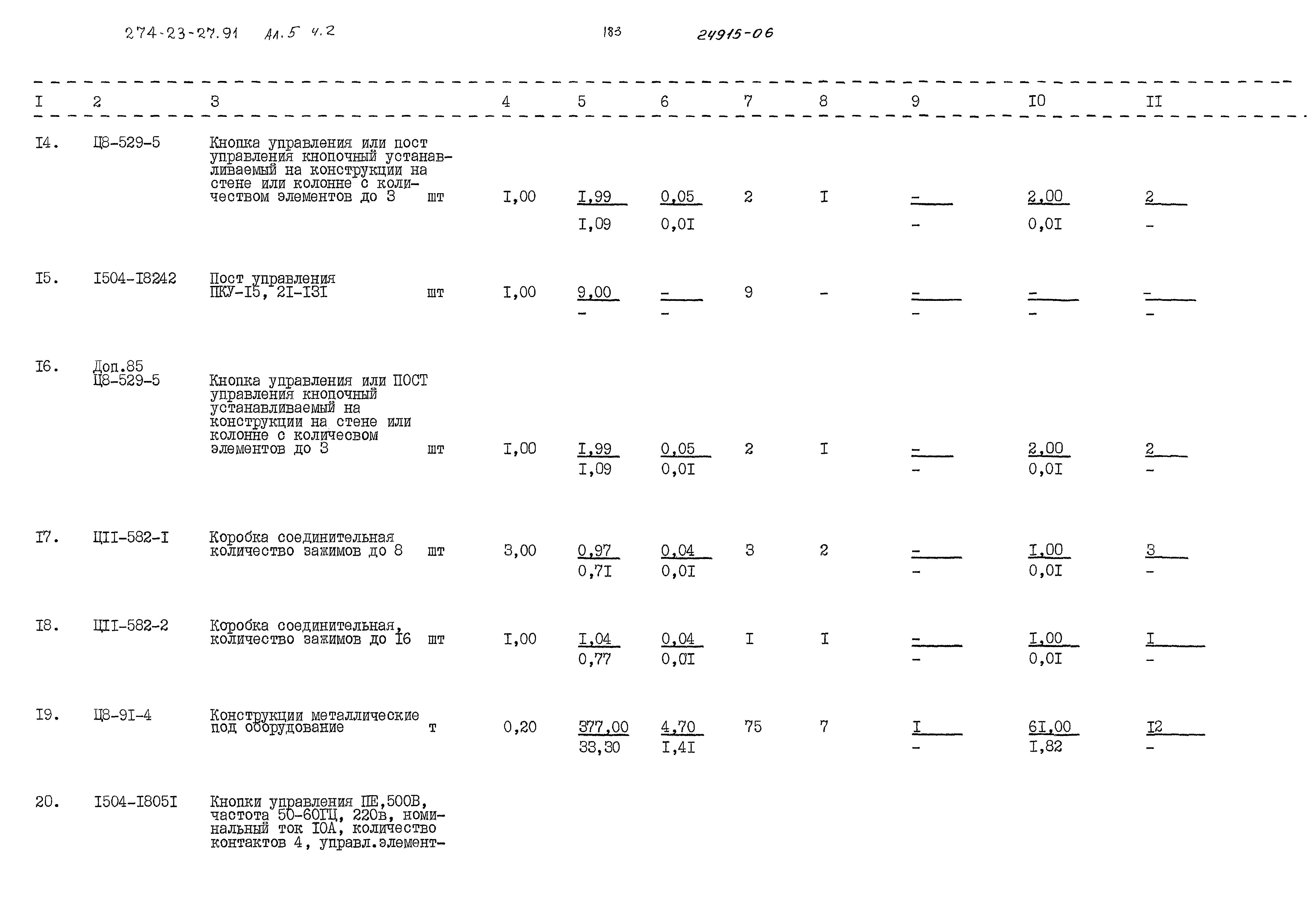 Типовой проект 274-23-27.91