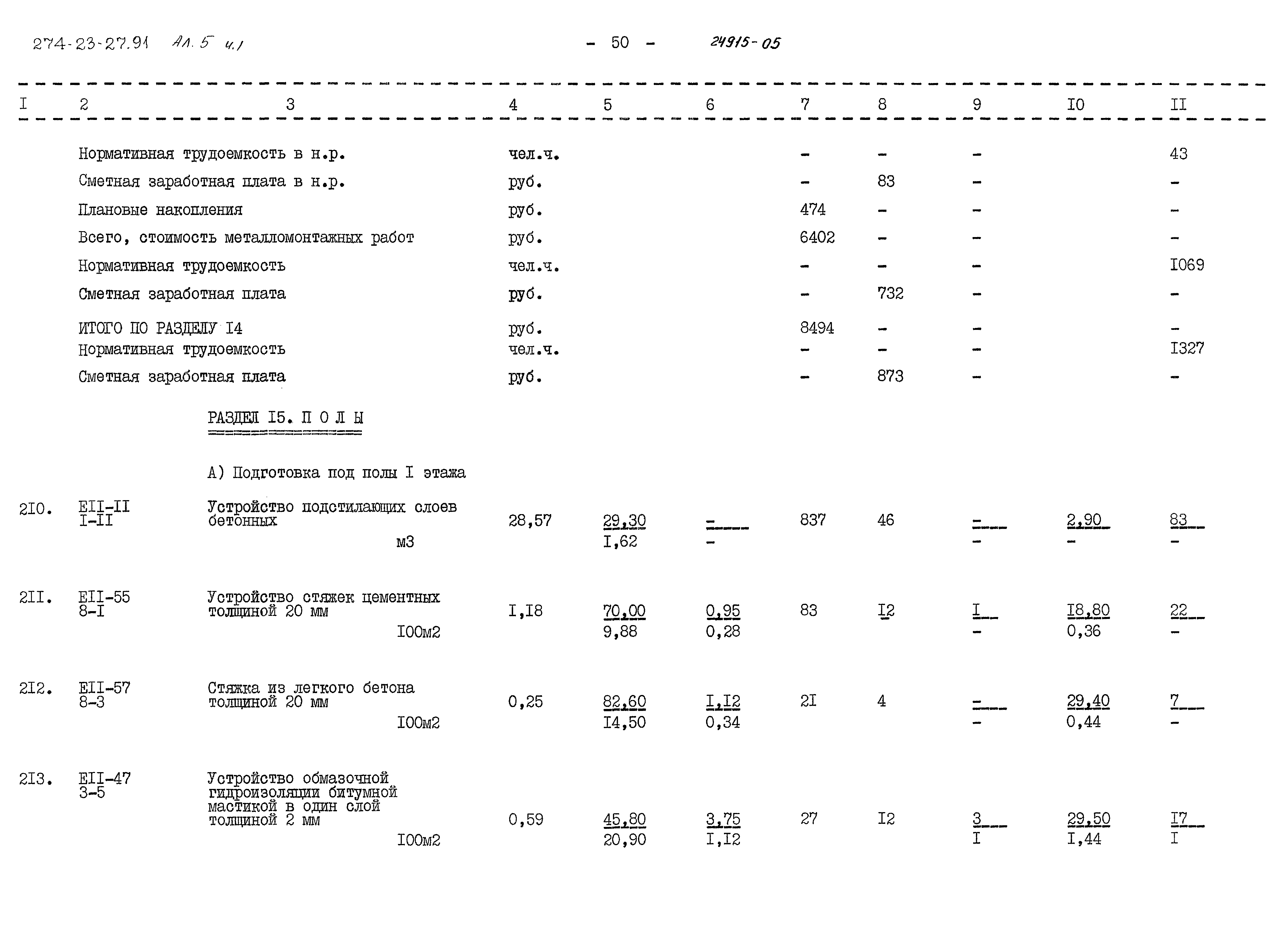 Типовой проект 274-23-27.91