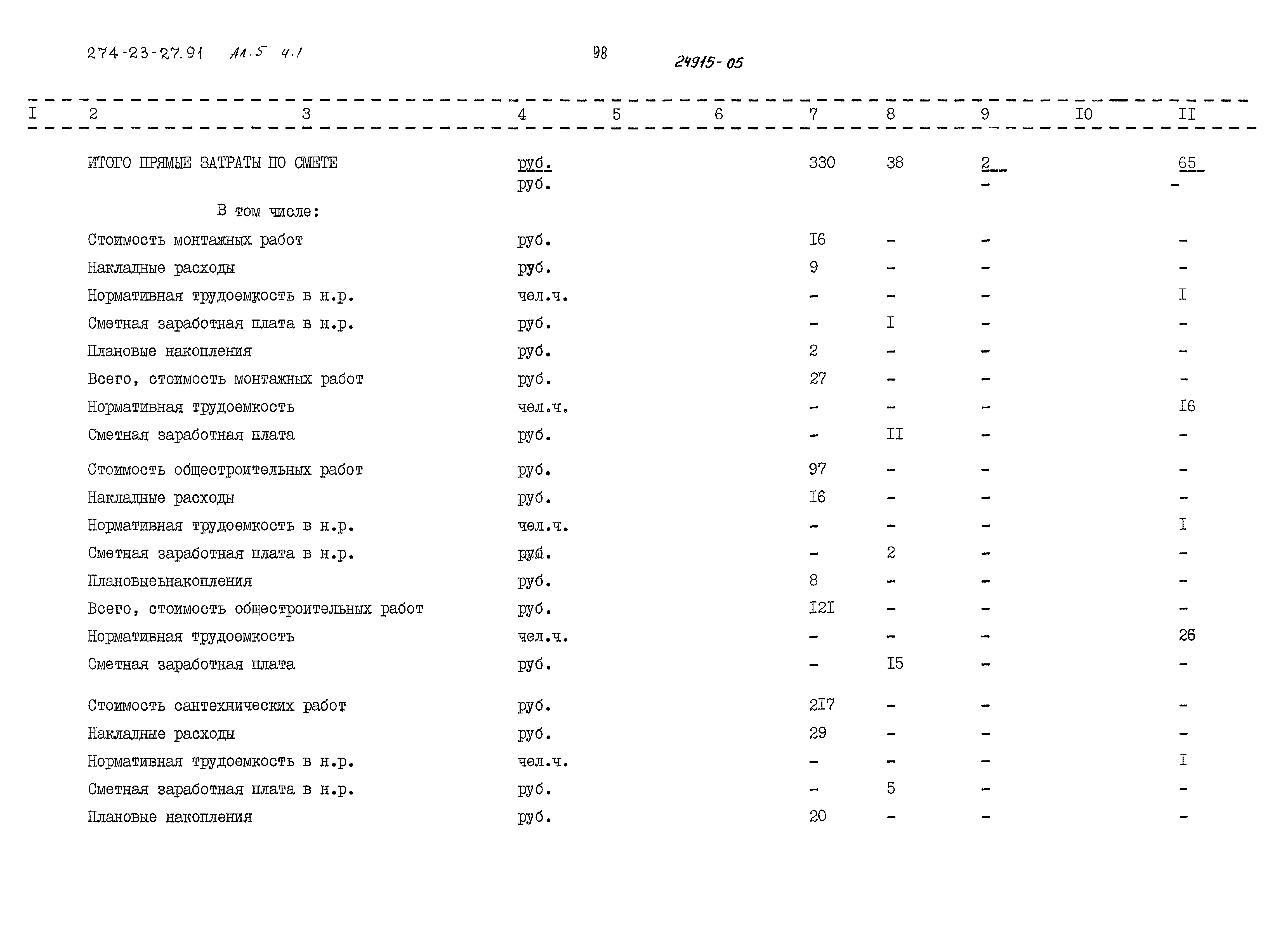 Типовой проект 274-23-27.91