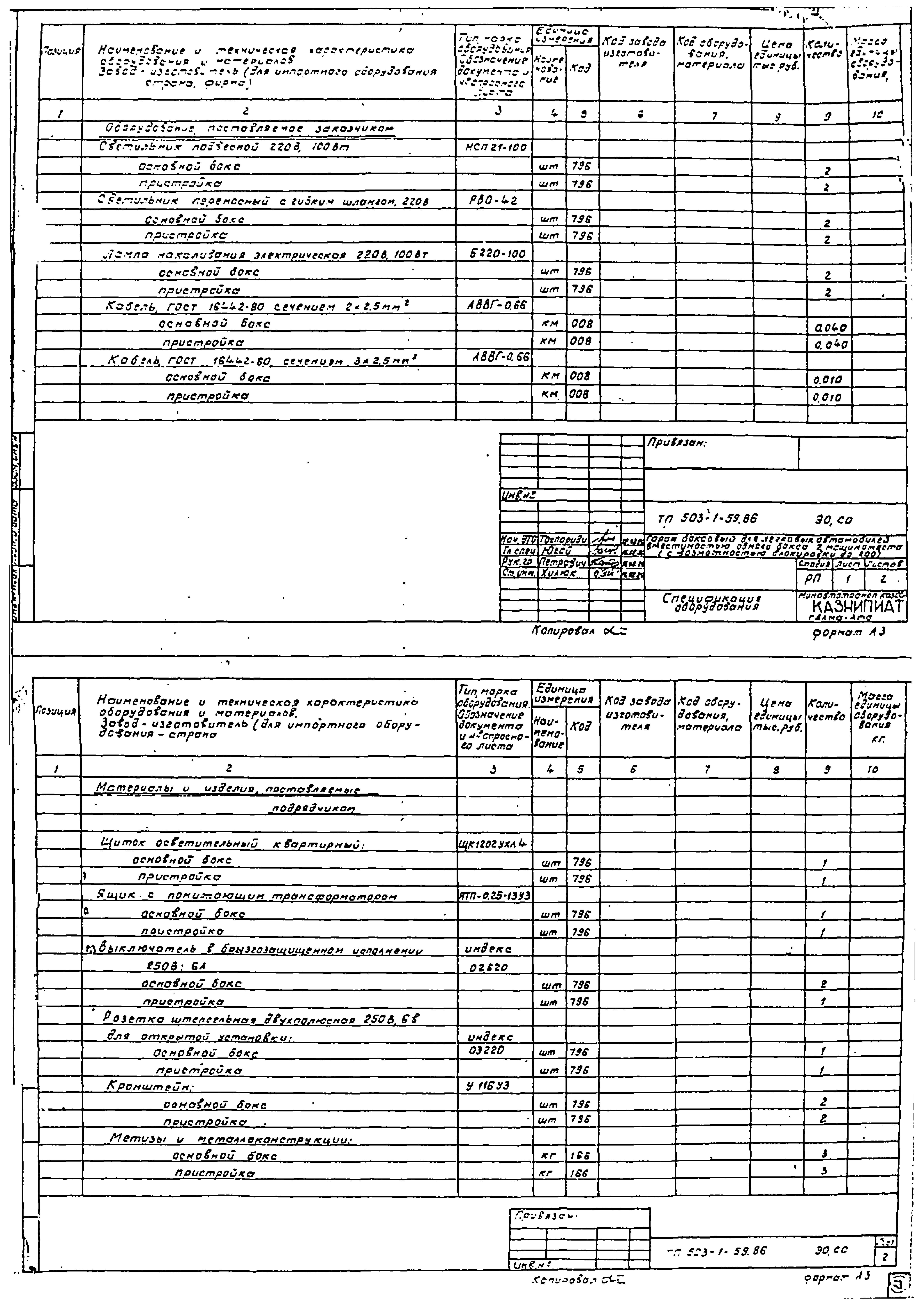 Типовой проект 503-1-59.86