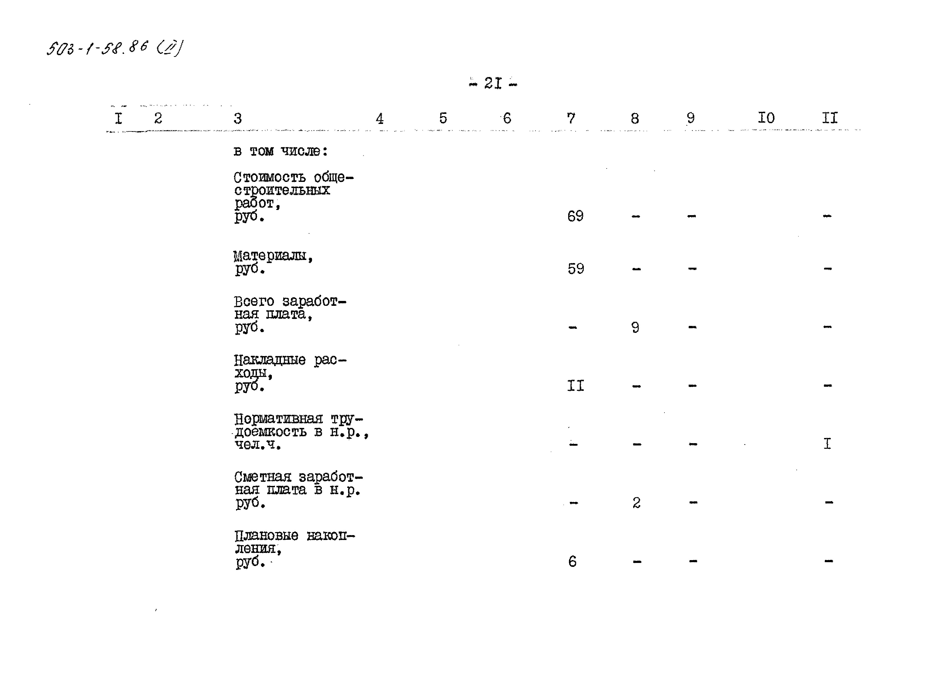 Типовой проект 503-1-58.86