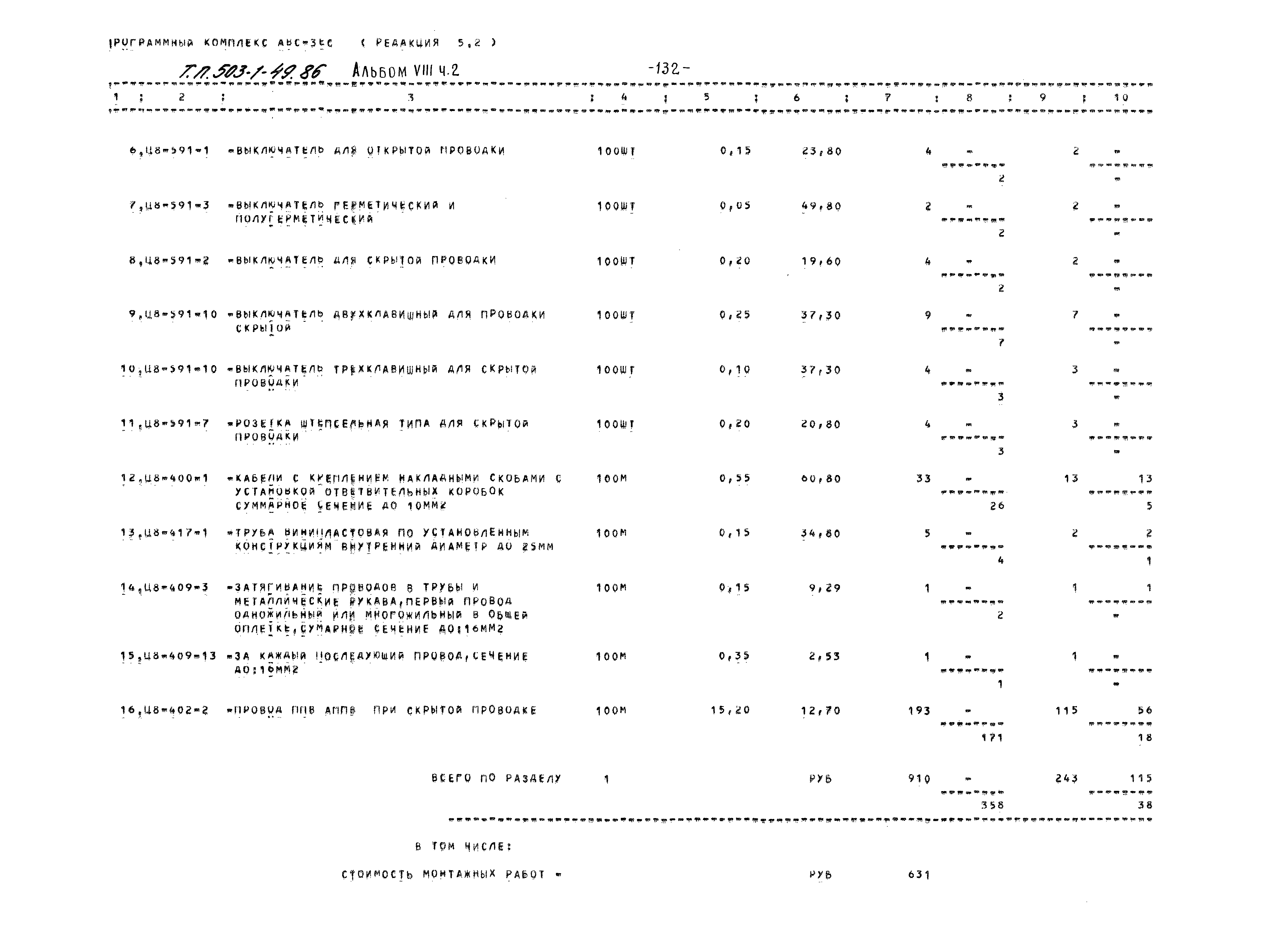 Типовой проект 503-1-49.86