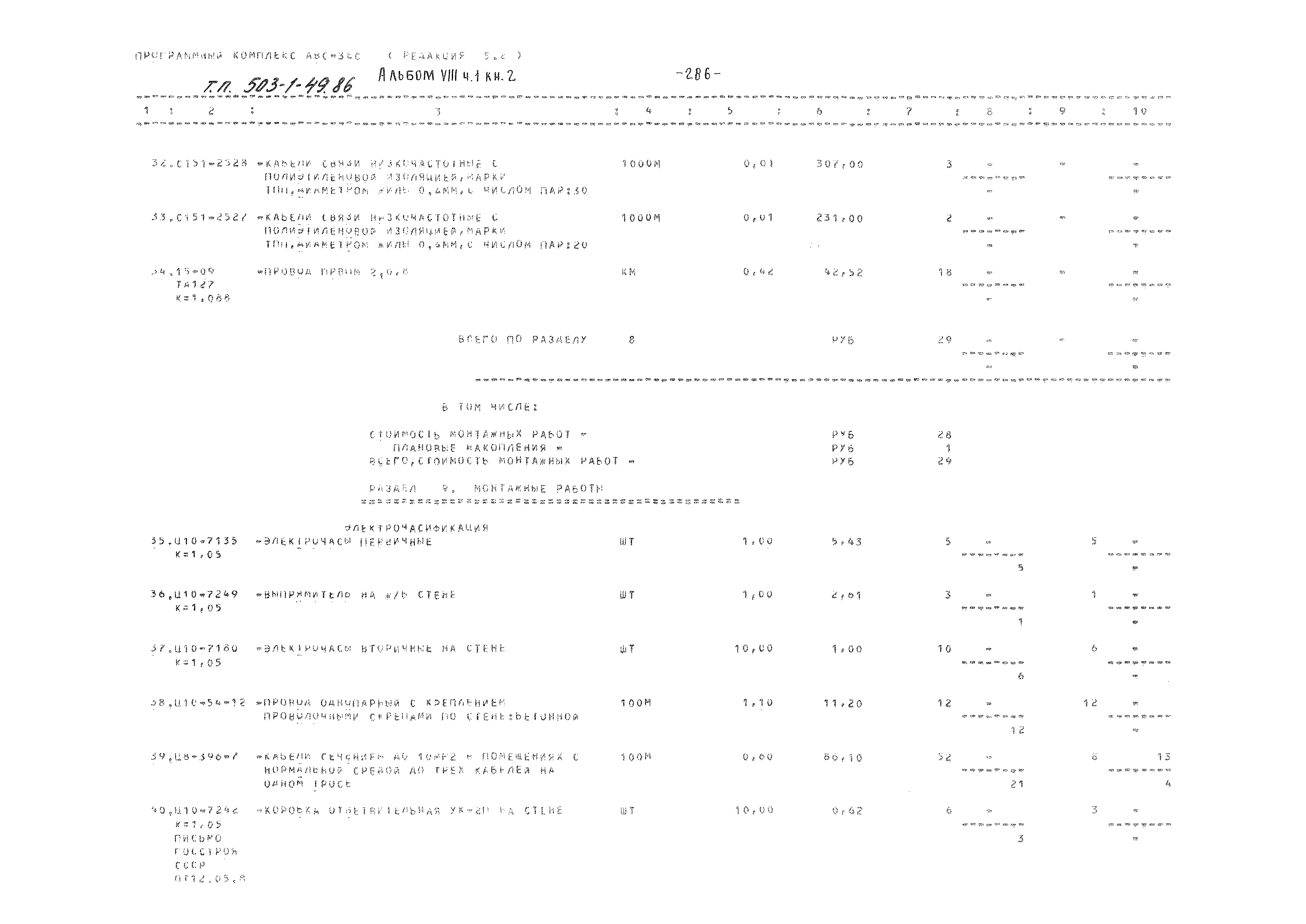 Типовой проект 503-1-49.86