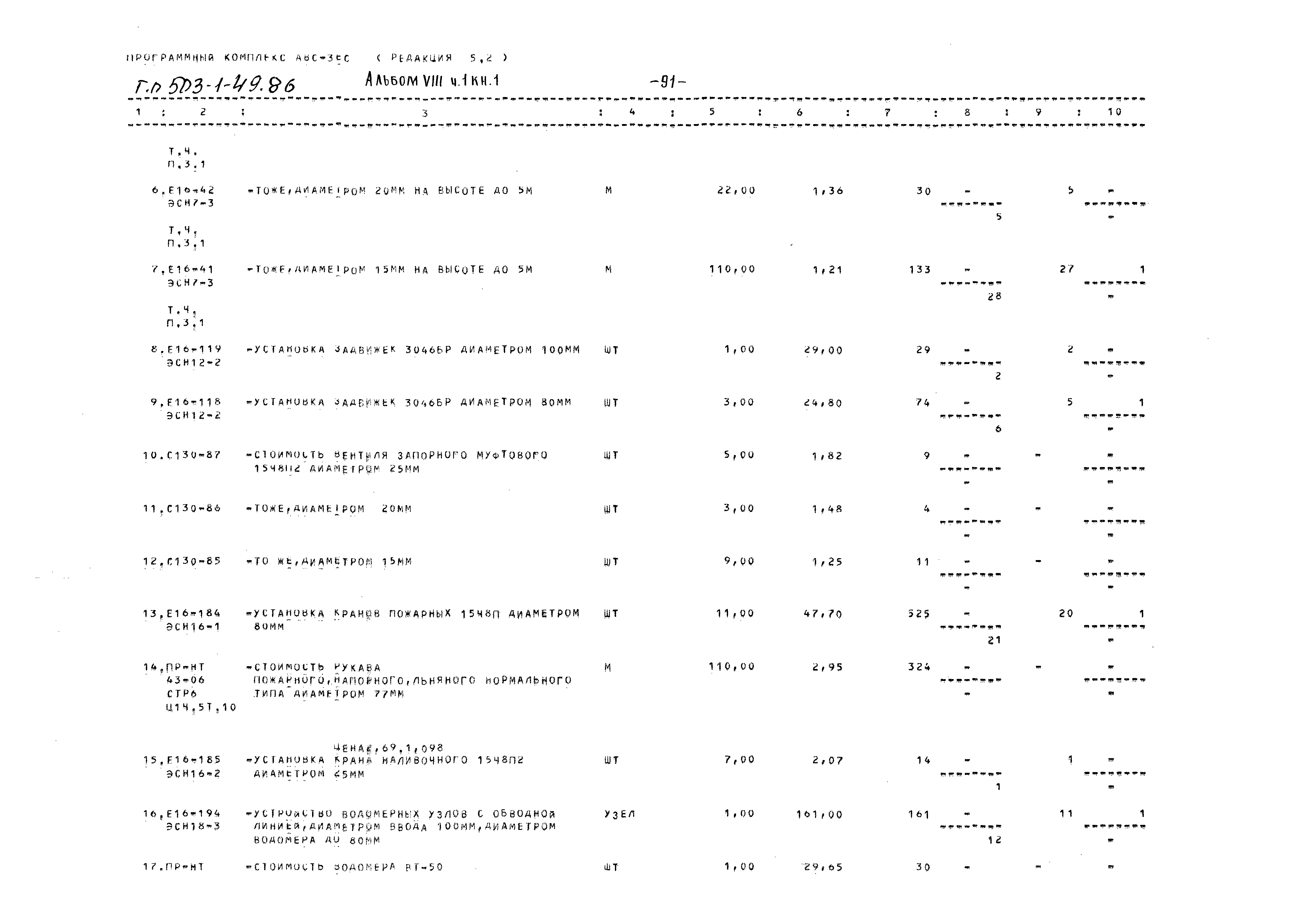 Типовой проект 503-1-49.86