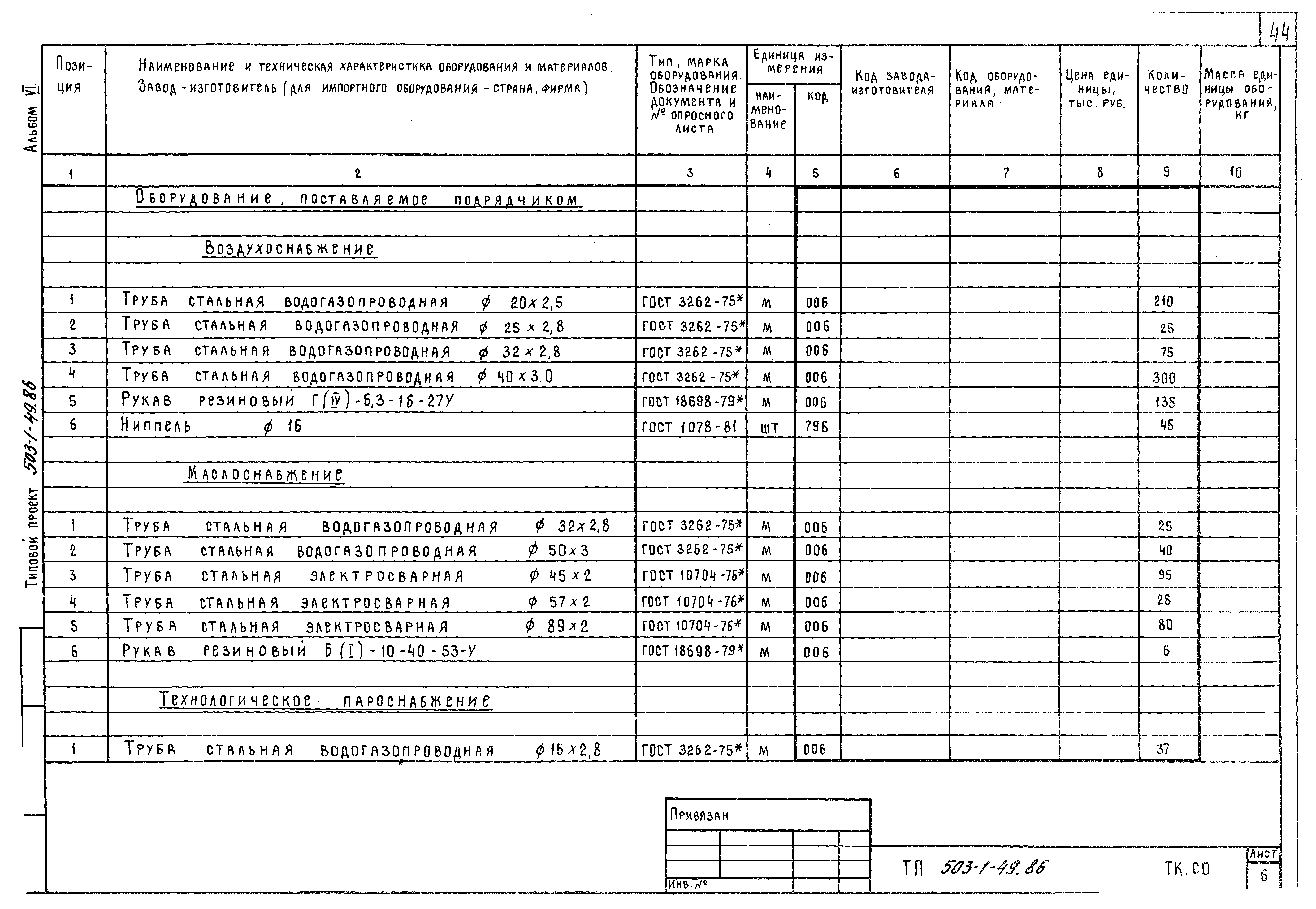 Типовой проект 503-1-49.86