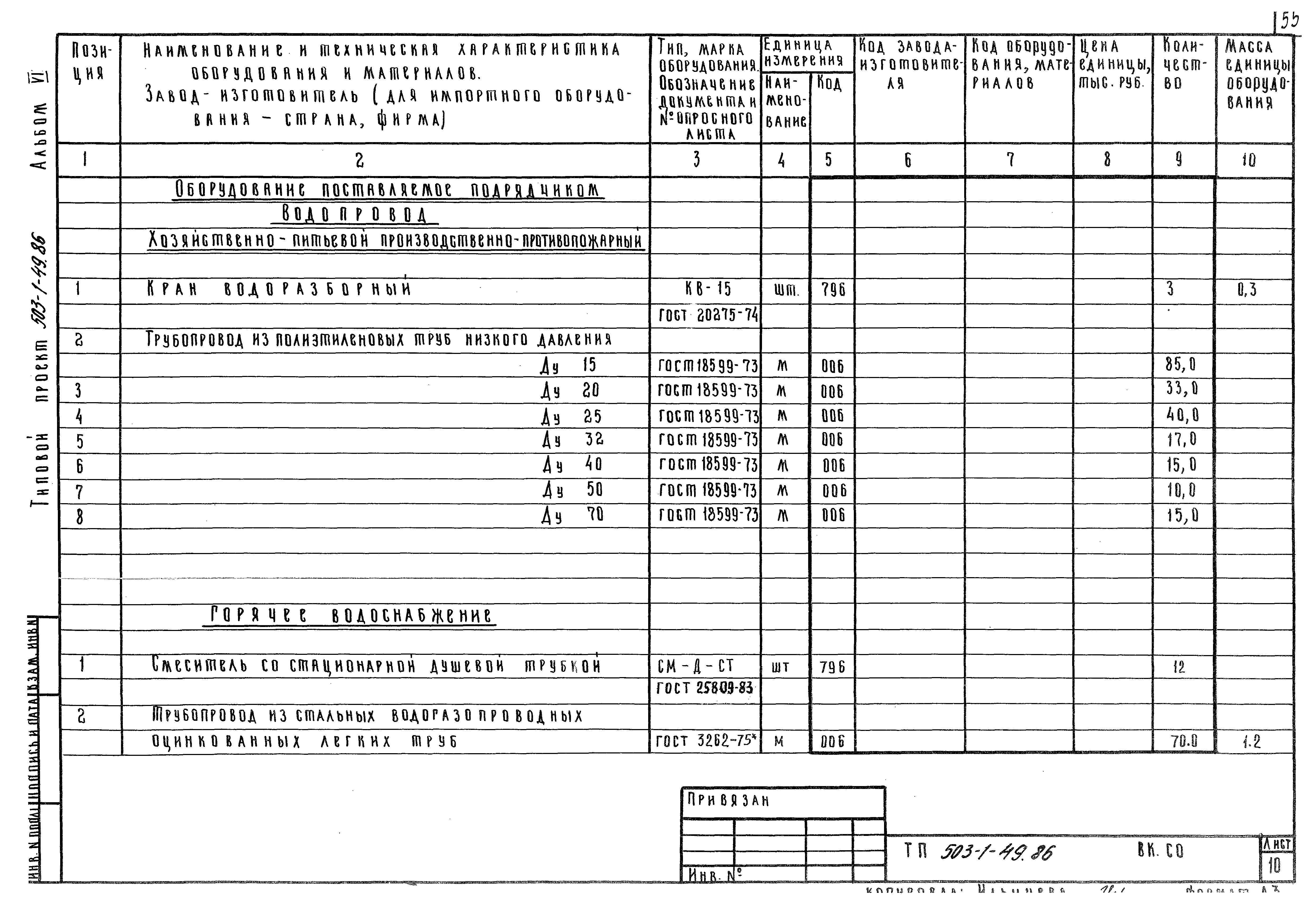 Типовой проект 503-1-49.86