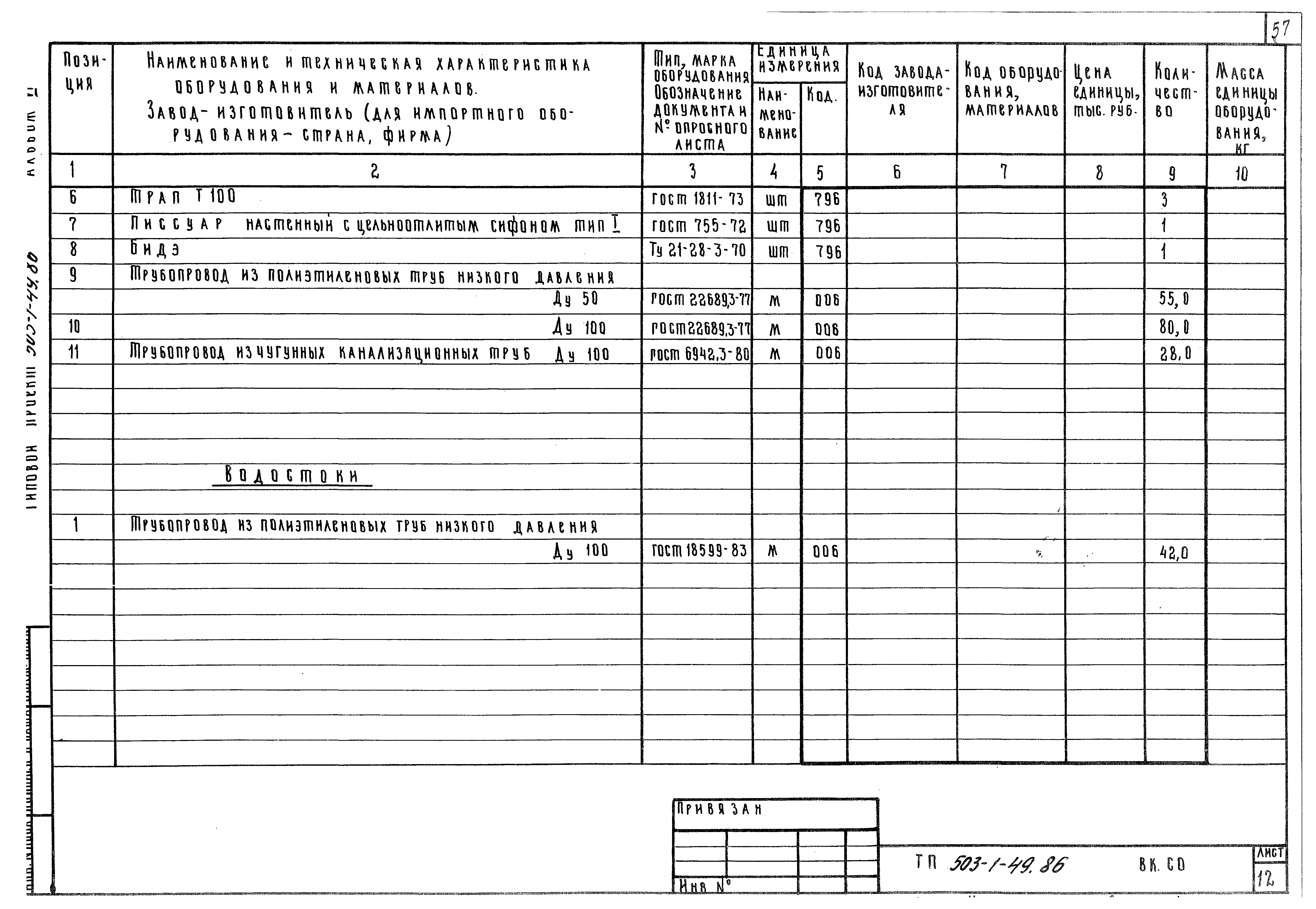 Типовой проект 503-1-49.86