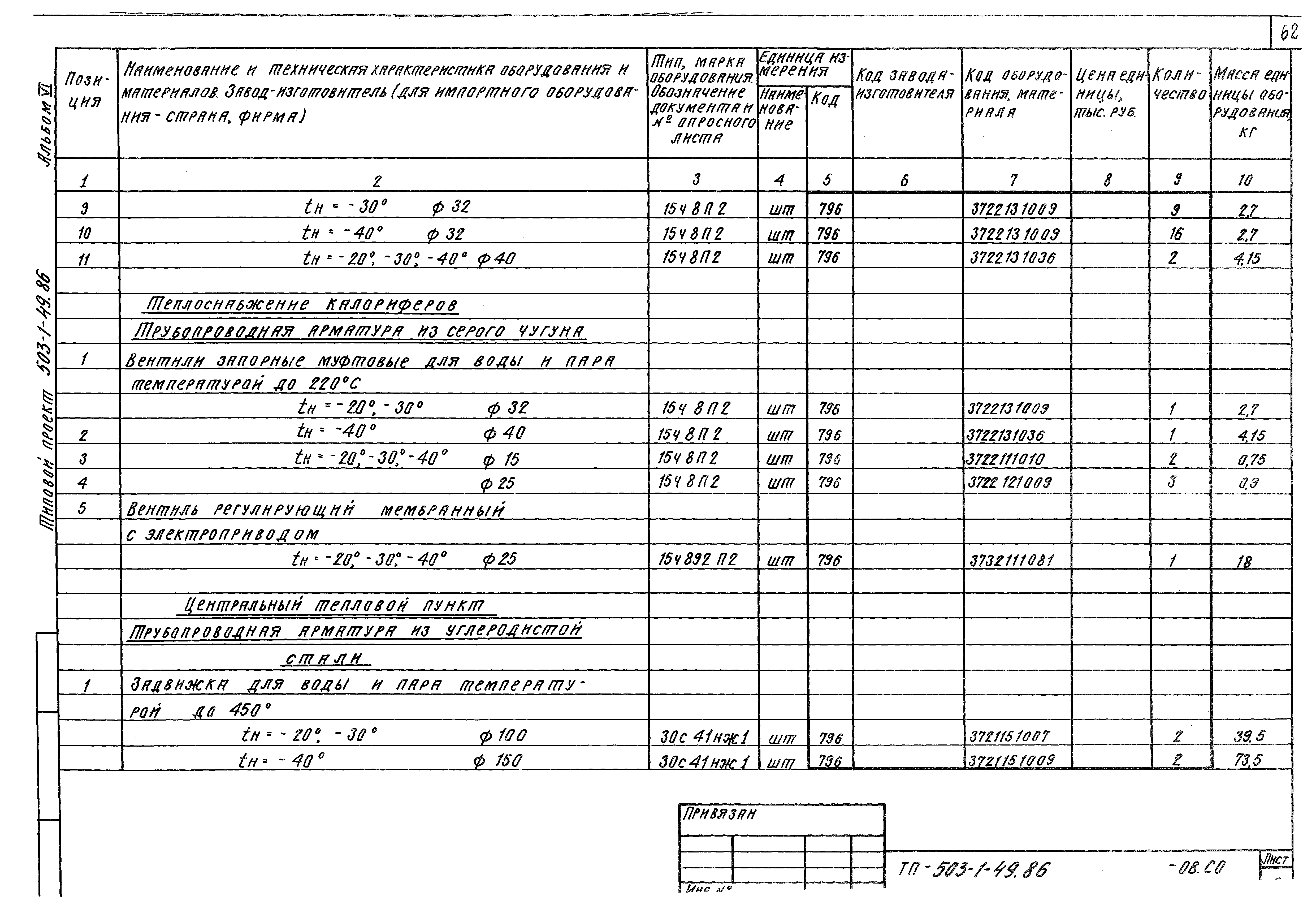 Типовой проект 503-1-49.86