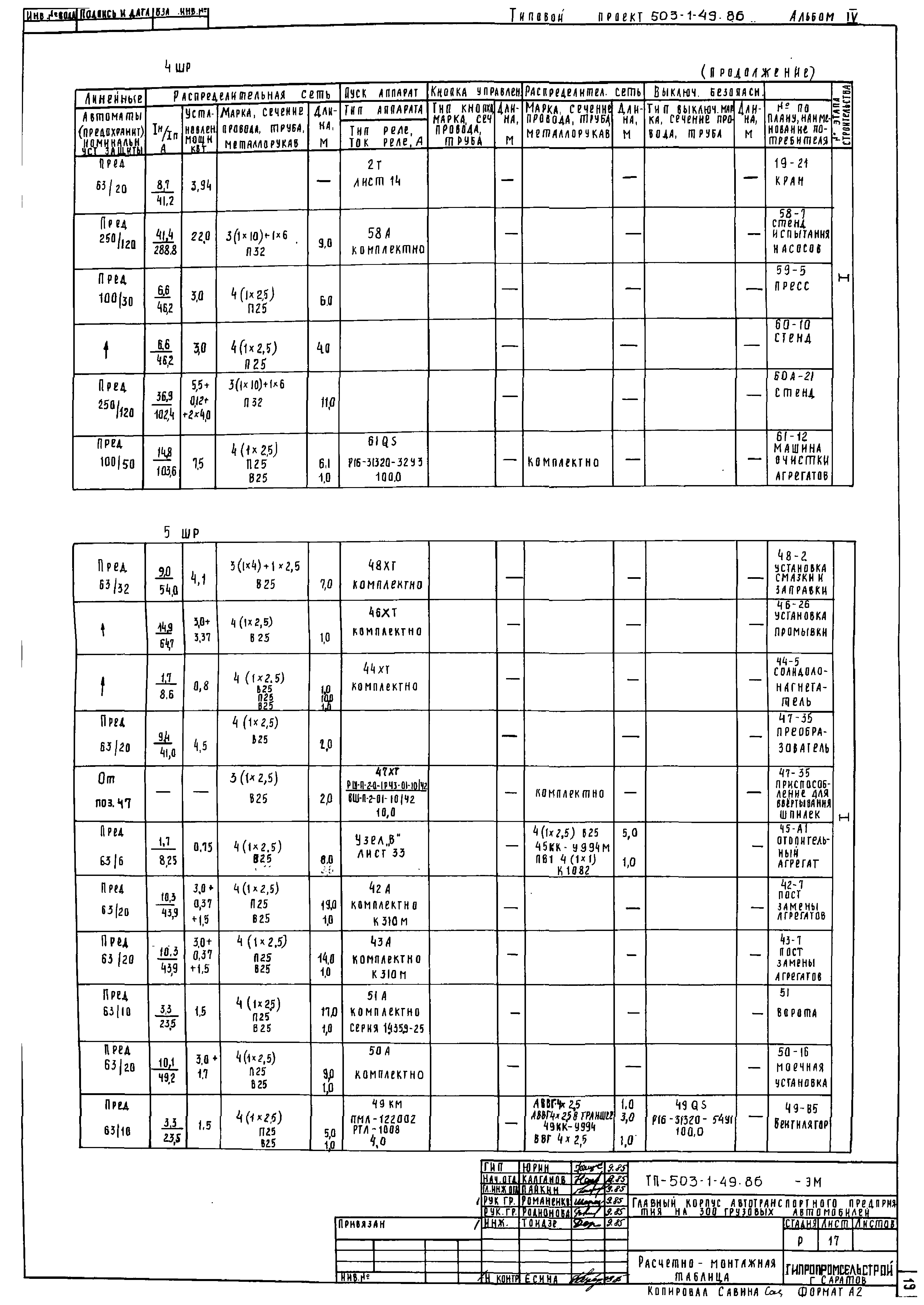 Типовой проект 503-1-49.86