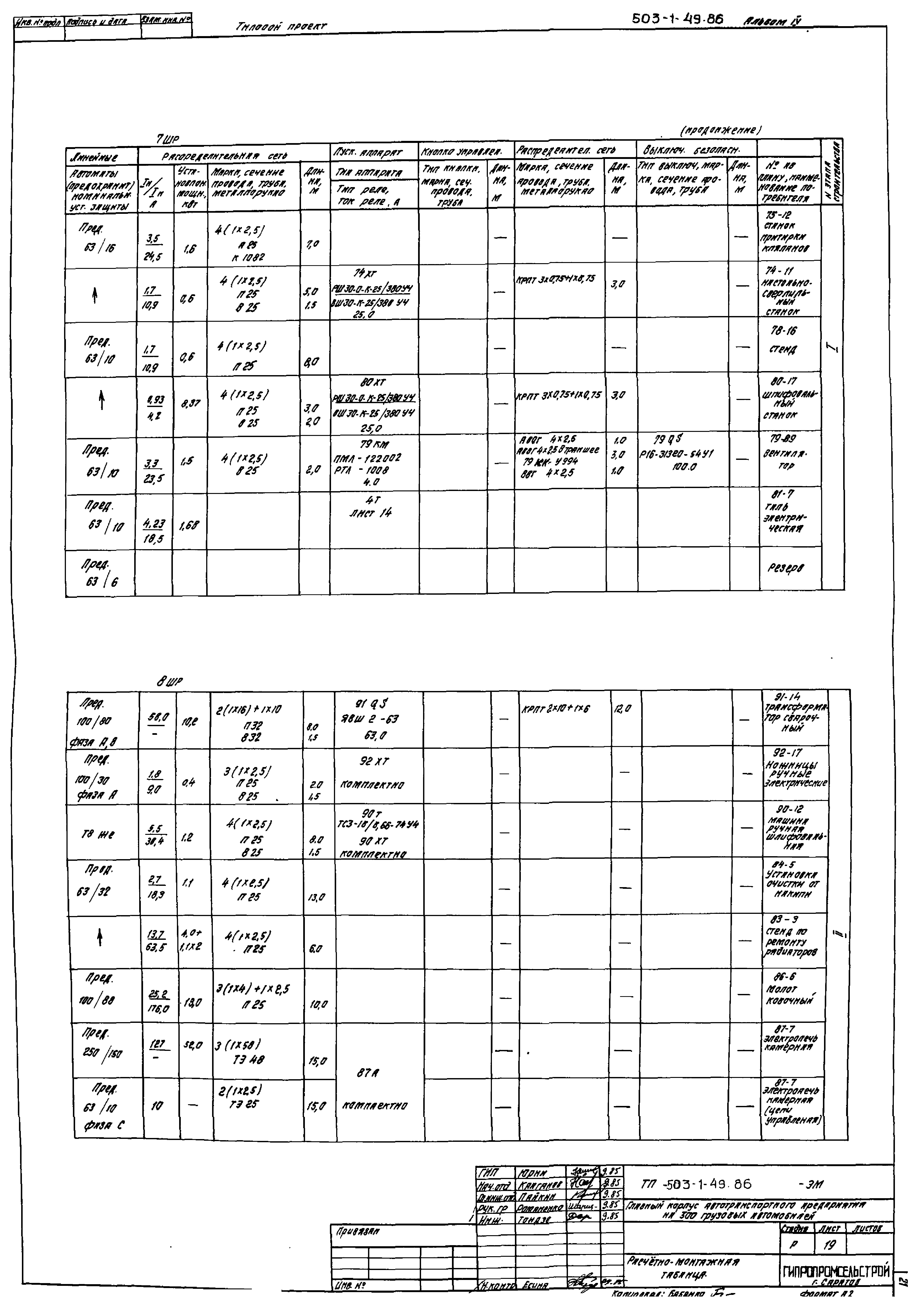 Типовой проект 503-1-49.86