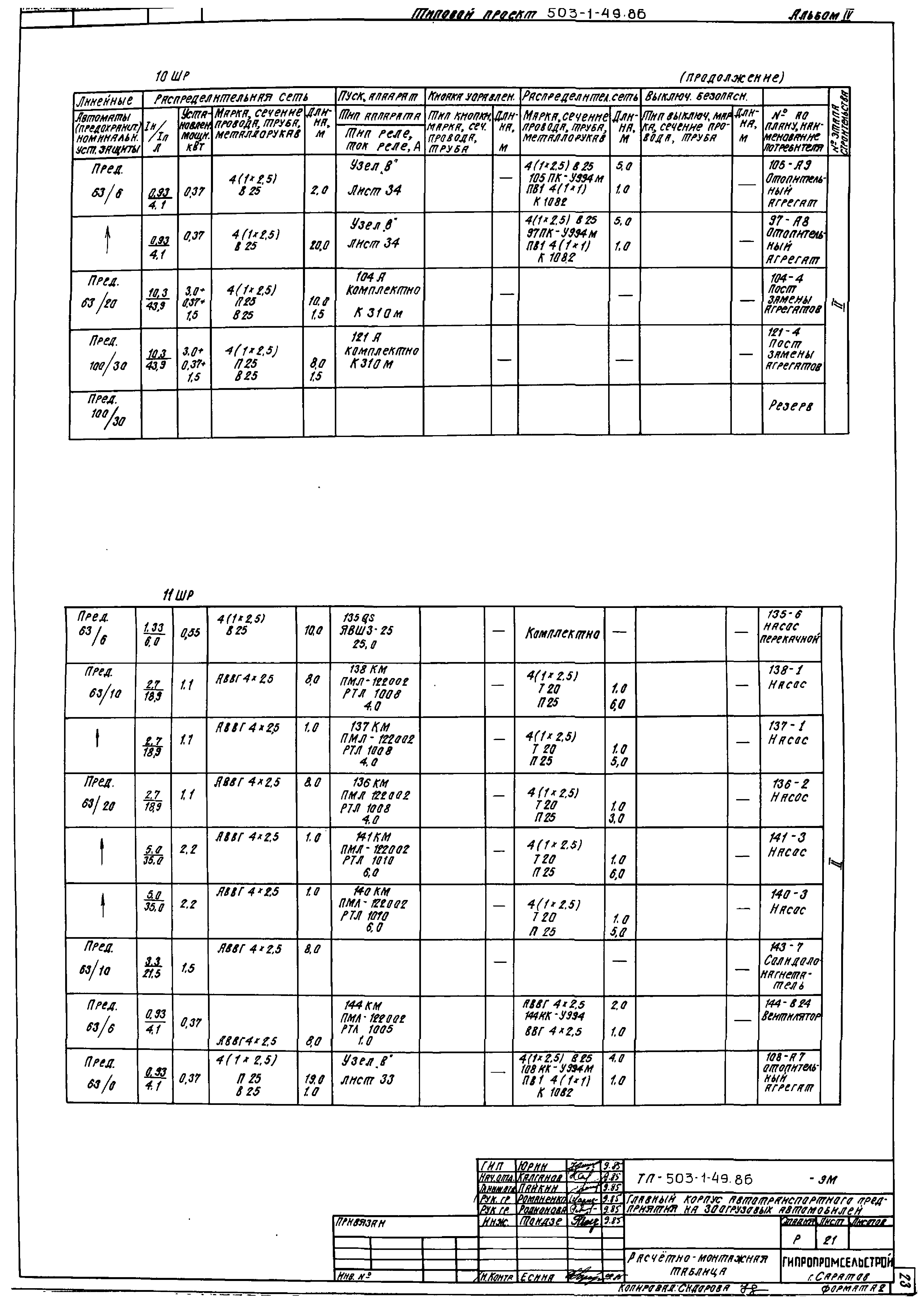 Типовой проект 503-1-49.86