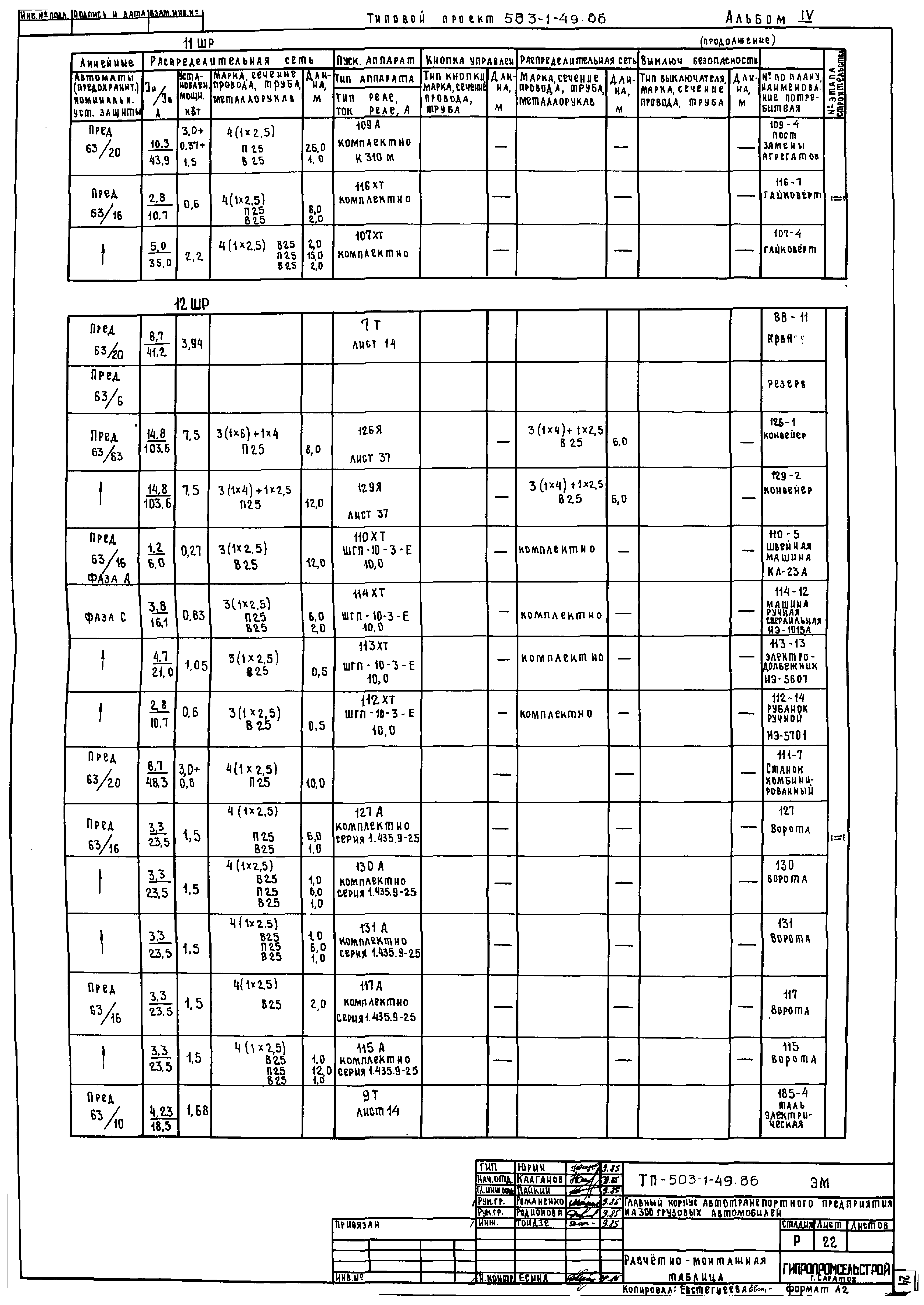 Типовой проект 503-1-49.86