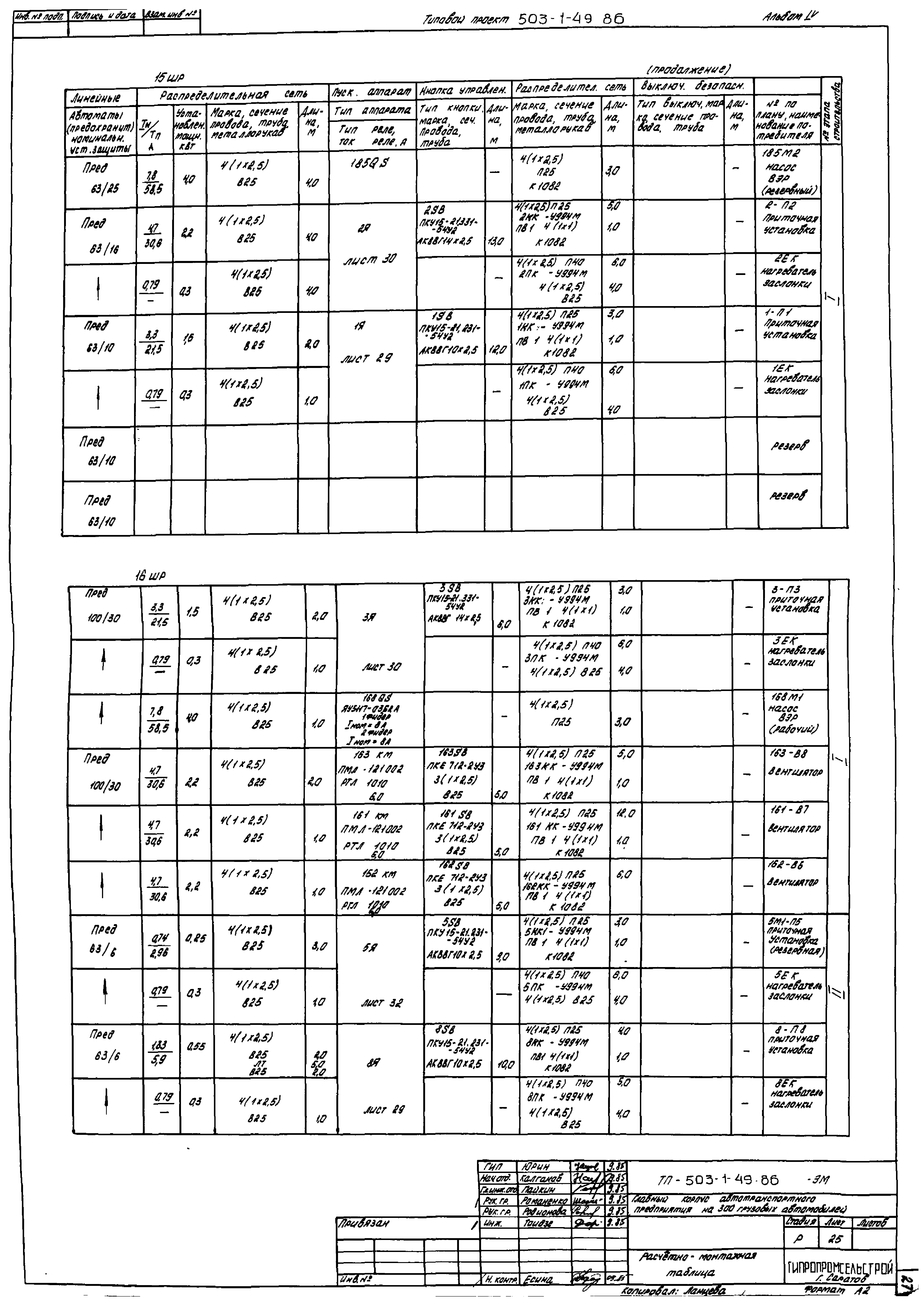 Типовой проект 503-1-49.86